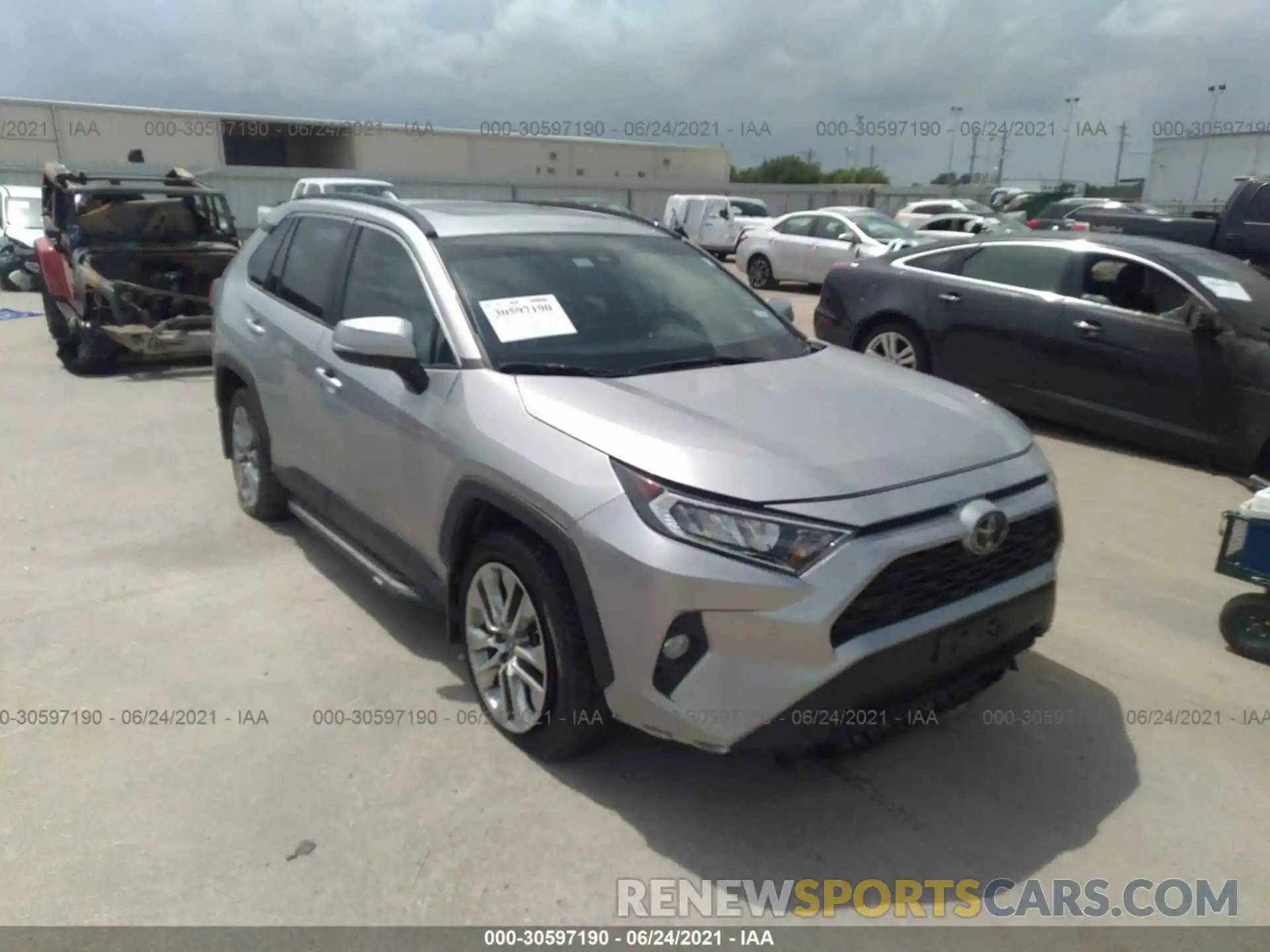 1 Photograph of a damaged car 2T3C1RFV1KC024387 TOYOTA RAV4 2019