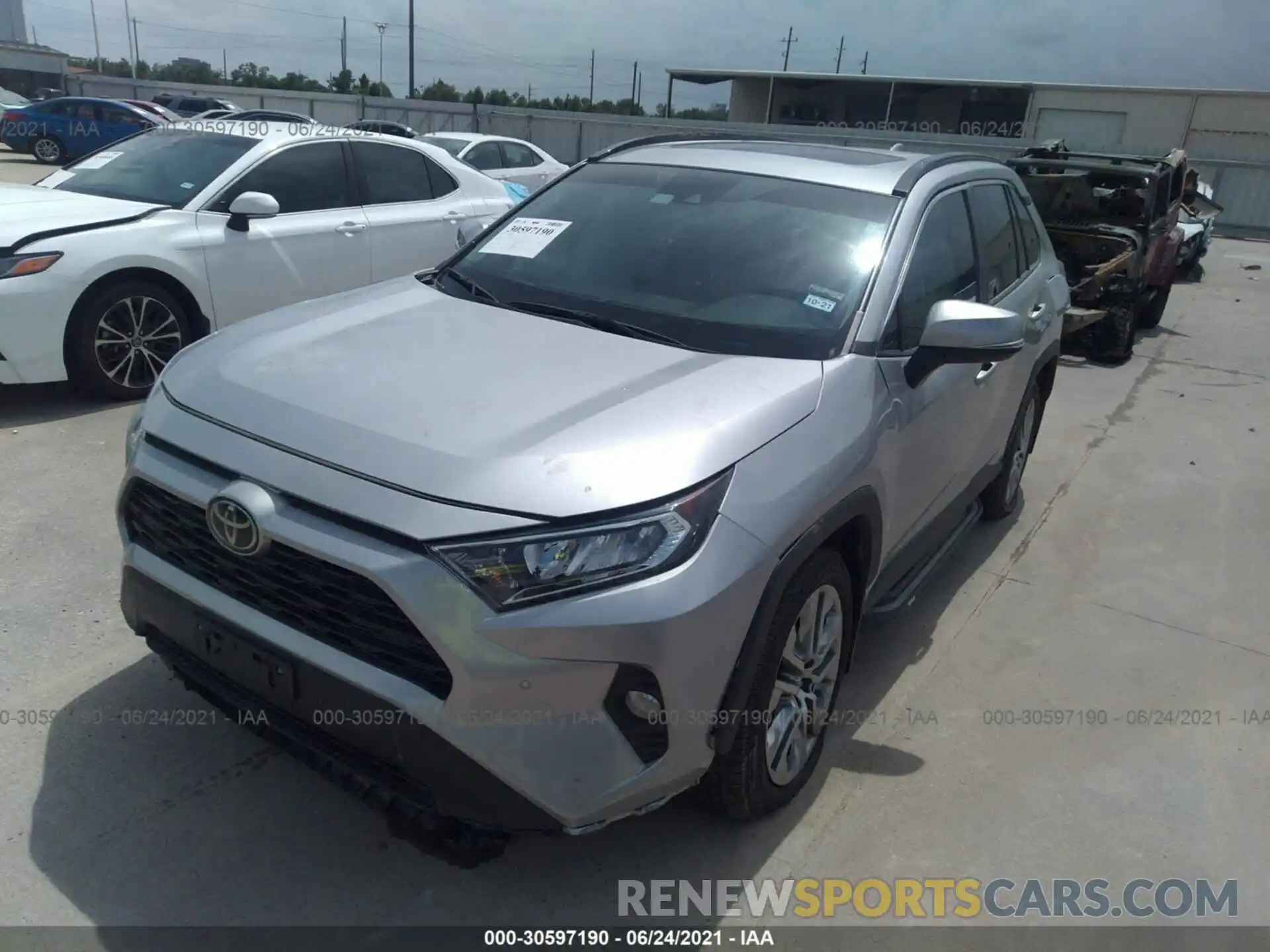 2 Photograph of a damaged car 2T3C1RFV1KC024387 TOYOTA RAV4 2019