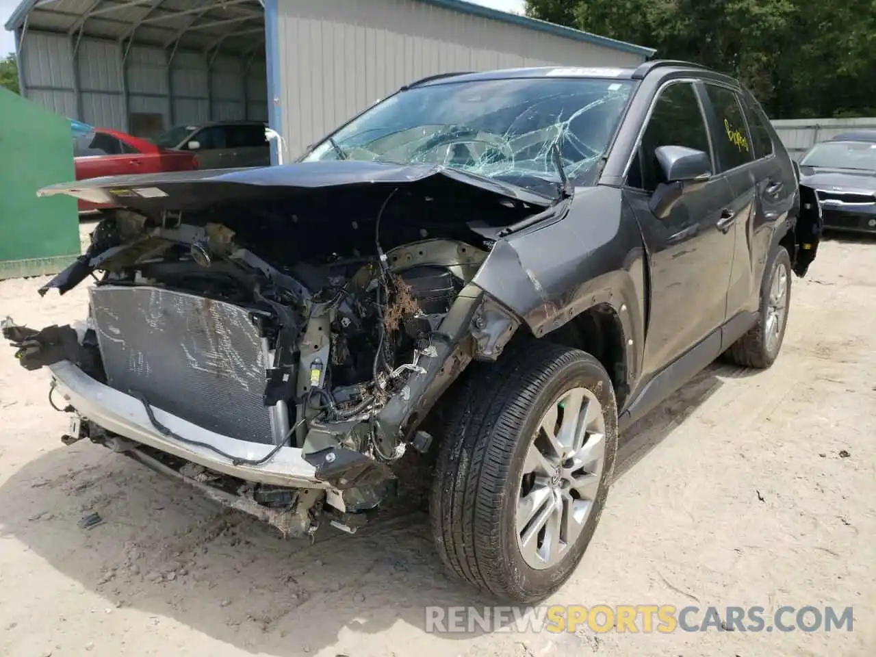 2 Photograph of a damaged car 2T3C1RFV1KW024422 TOYOTA RAV4 2019