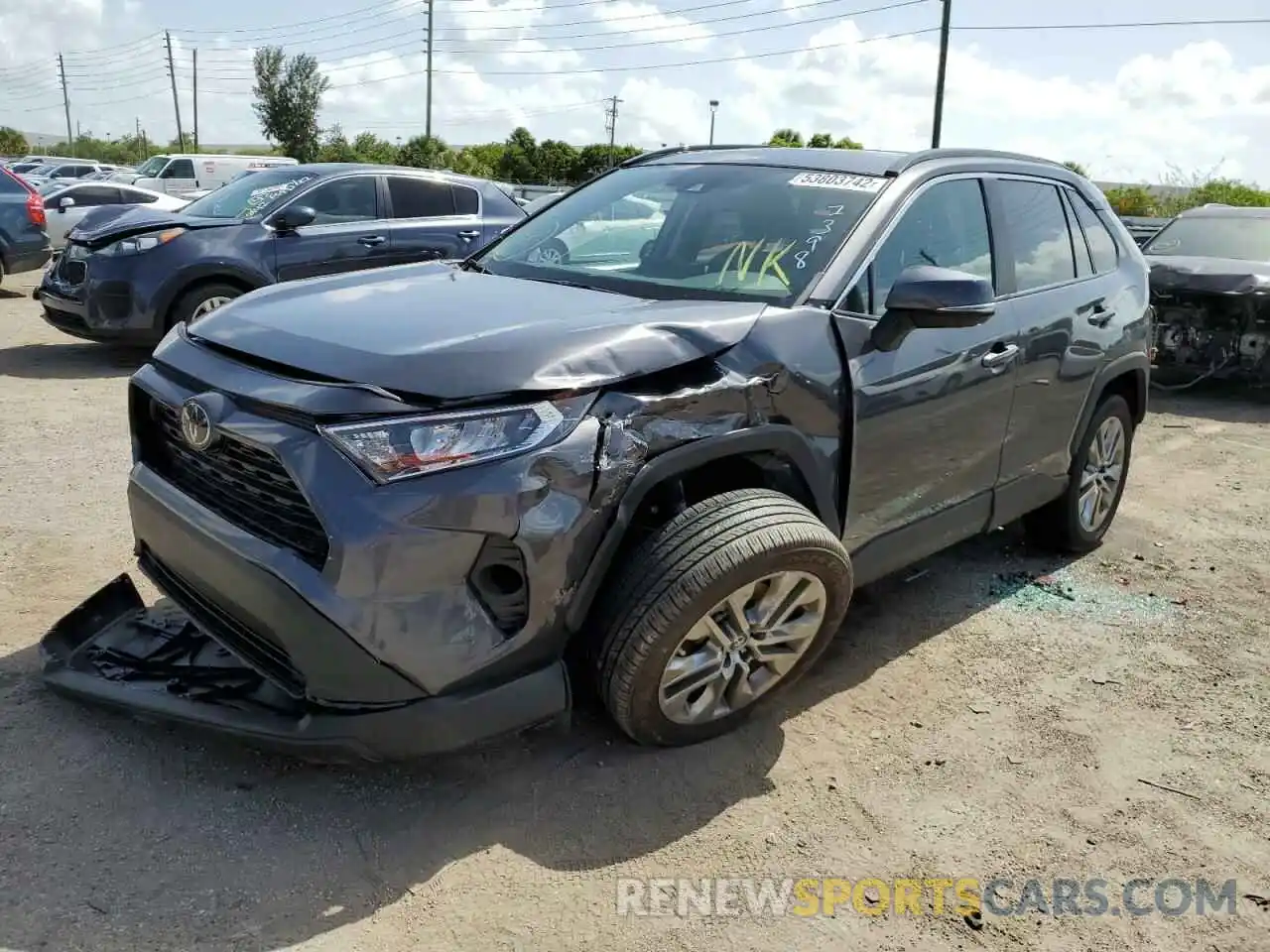 2 Фотография поврежденного автомобиля 2T3C1RFV1KW027398 TOYOTA RAV4 2019