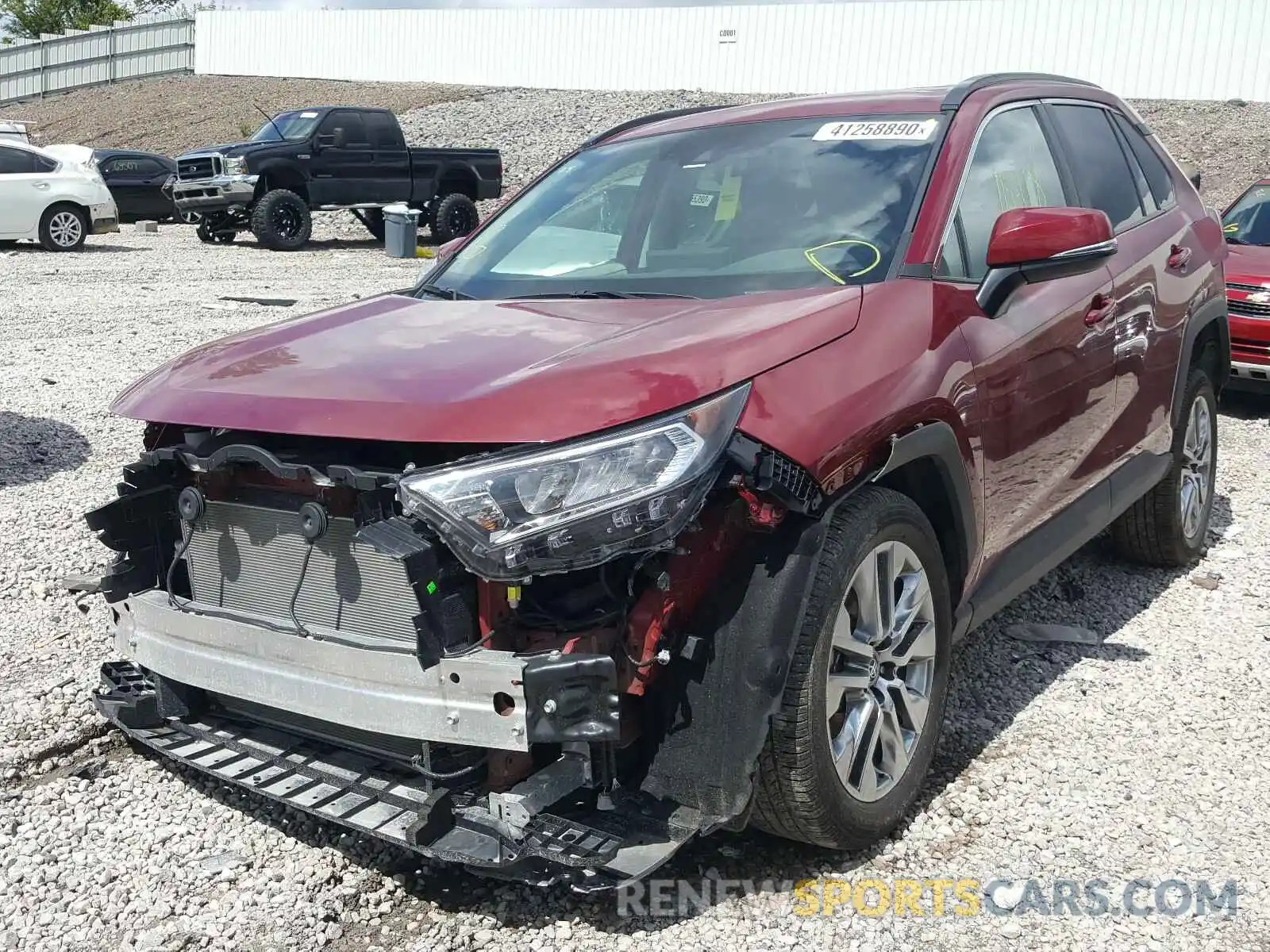 2 Photograph of a damaged car 2T3C1RFV1KW050955 TOYOTA RAV4 2019