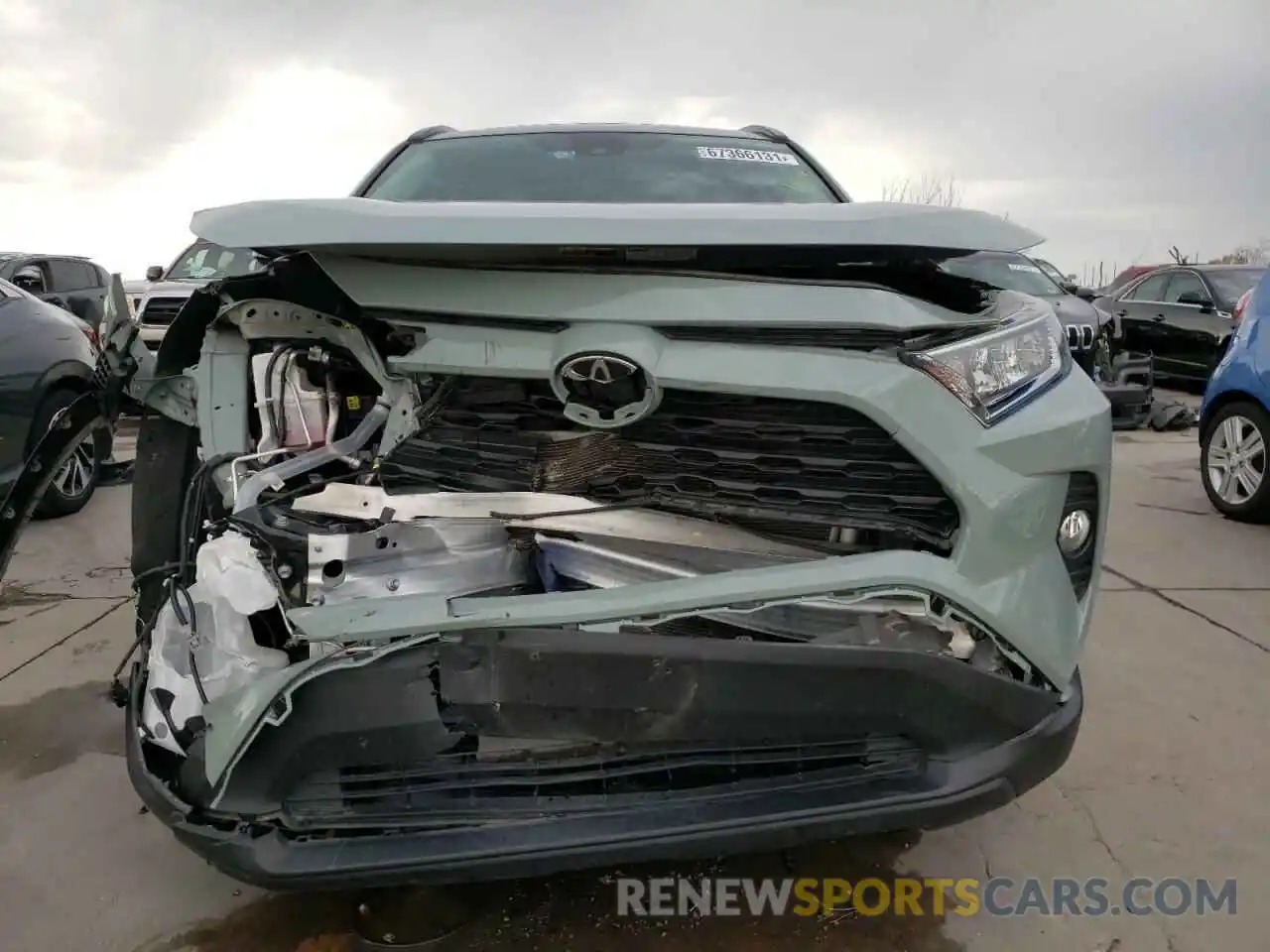 9 Photograph of a damaged car 2T3C1RFV2KC028349 TOYOTA RAV4 2019