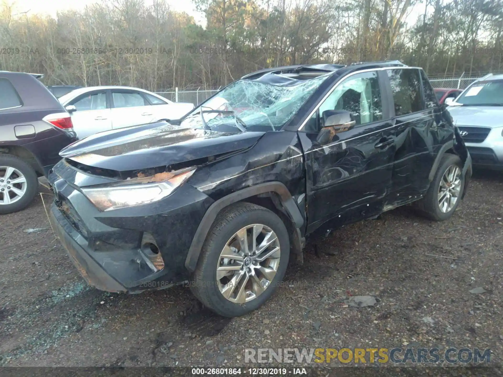 2 Photograph of a damaged car 2T3C1RFV2KW034523 TOYOTA RAV4 2019