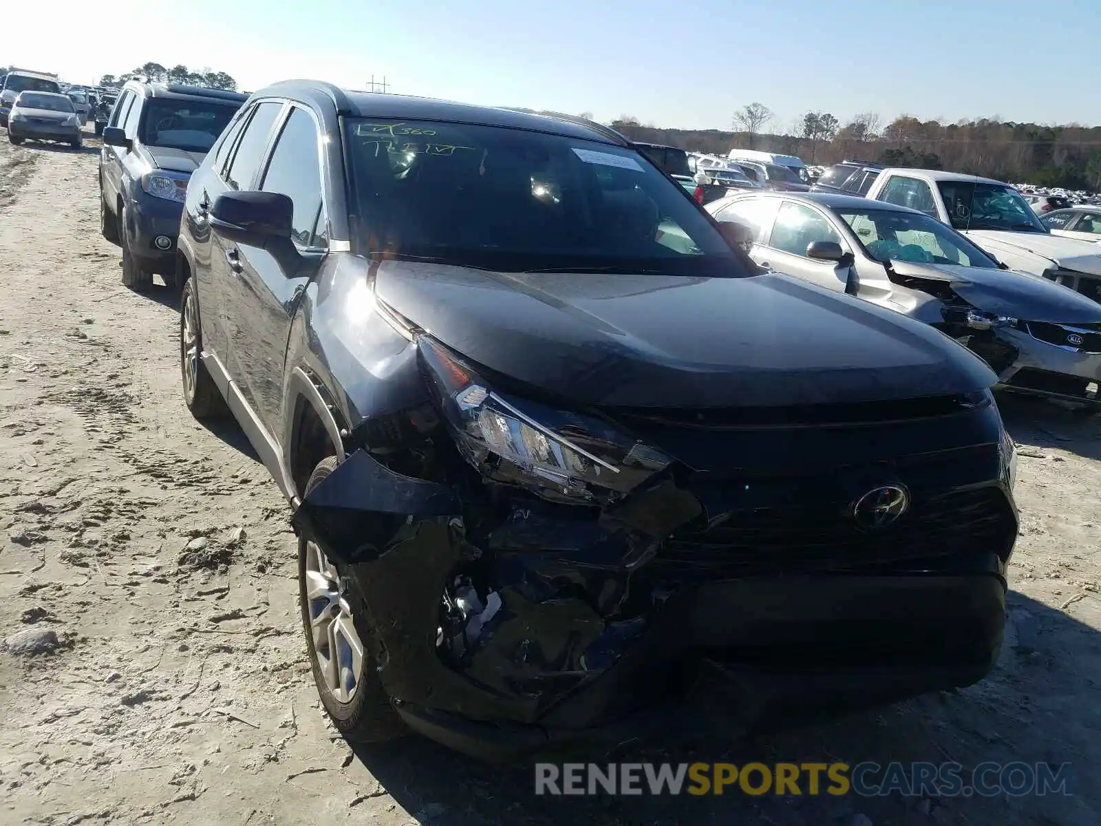 1 Photograph of a damaged car 2T3C1RFV3KC013486 TOYOTA RAV4 2019