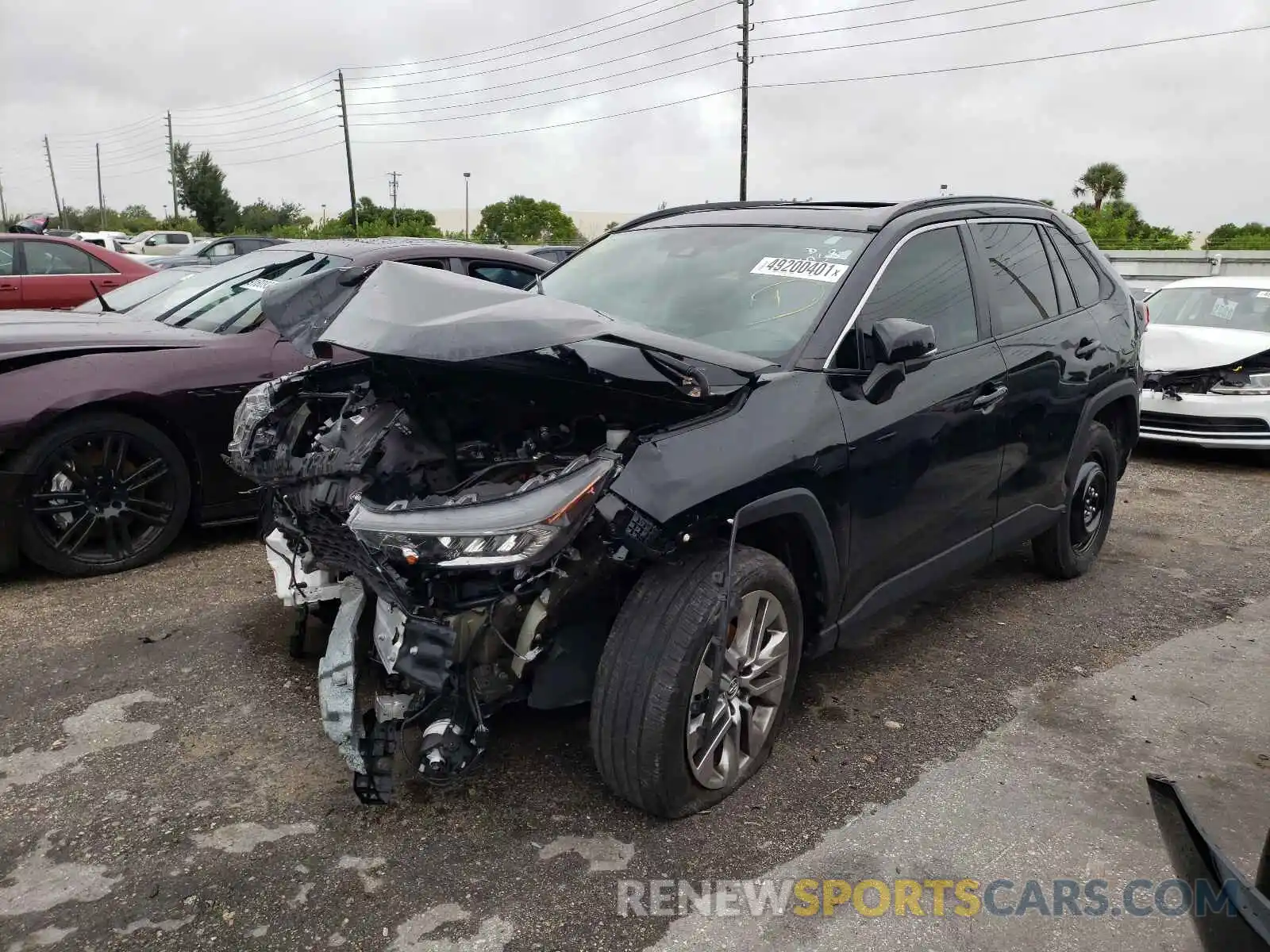 2 Photograph of a damaged car 2T3C1RFV3KW014068 TOYOTA RAV4 2019