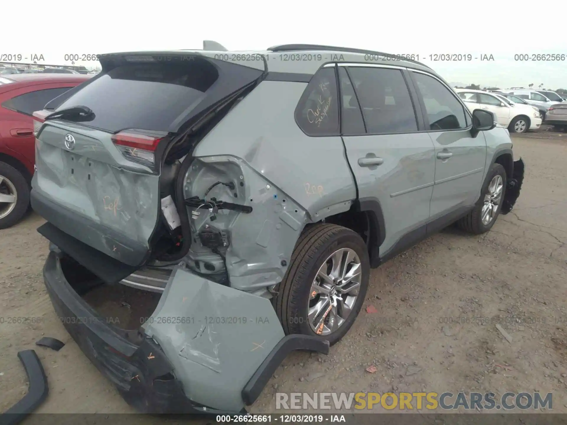 4 Фотография поврежденного автомобиля 2T3C1RFV3KW014491 TOYOTA RAV4 2019