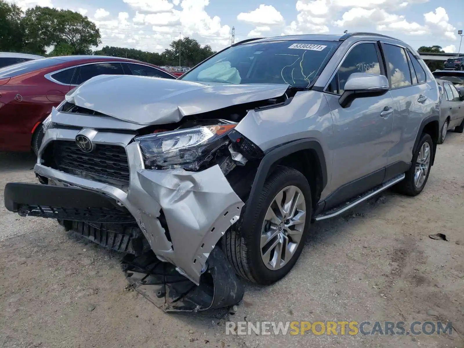 2 Photograph of a damaged car 2T3C1RFV4KC015330 TOYOTA RAV4 2019