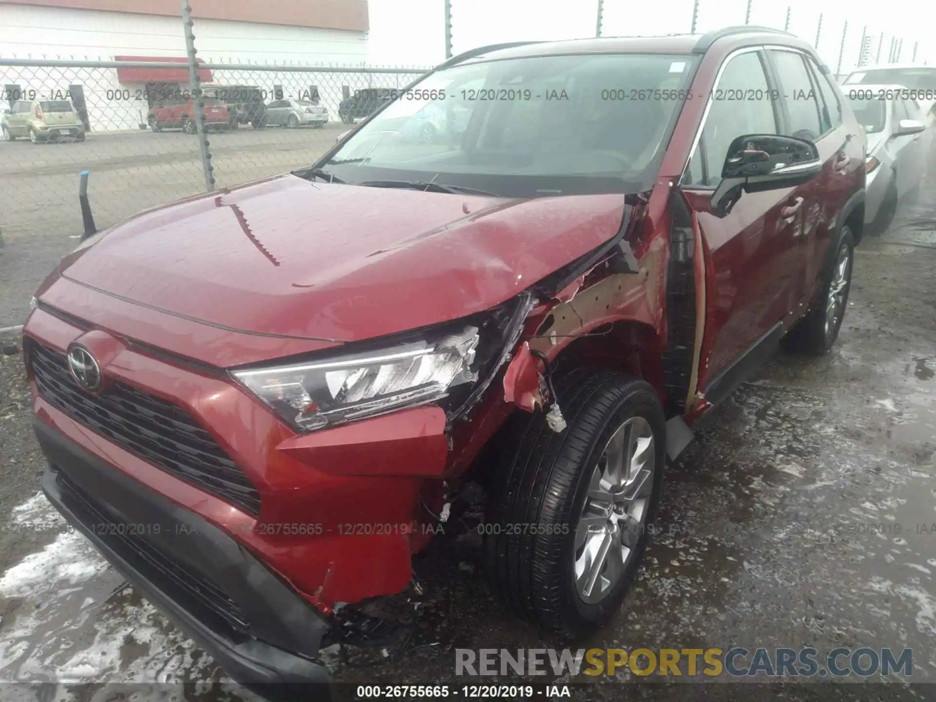 2 Фотография поврежденного автомобиля 2T3C1RFV4KC022049 TOYOTA RAV4 2019