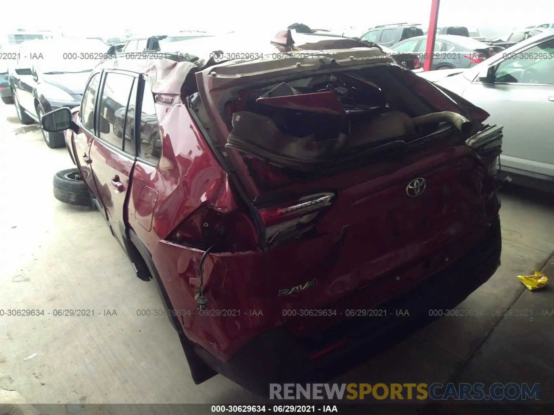 3 Photograph of a damaged car 2T3C1RFV4KW008893 TOYOTA RAV4 2019