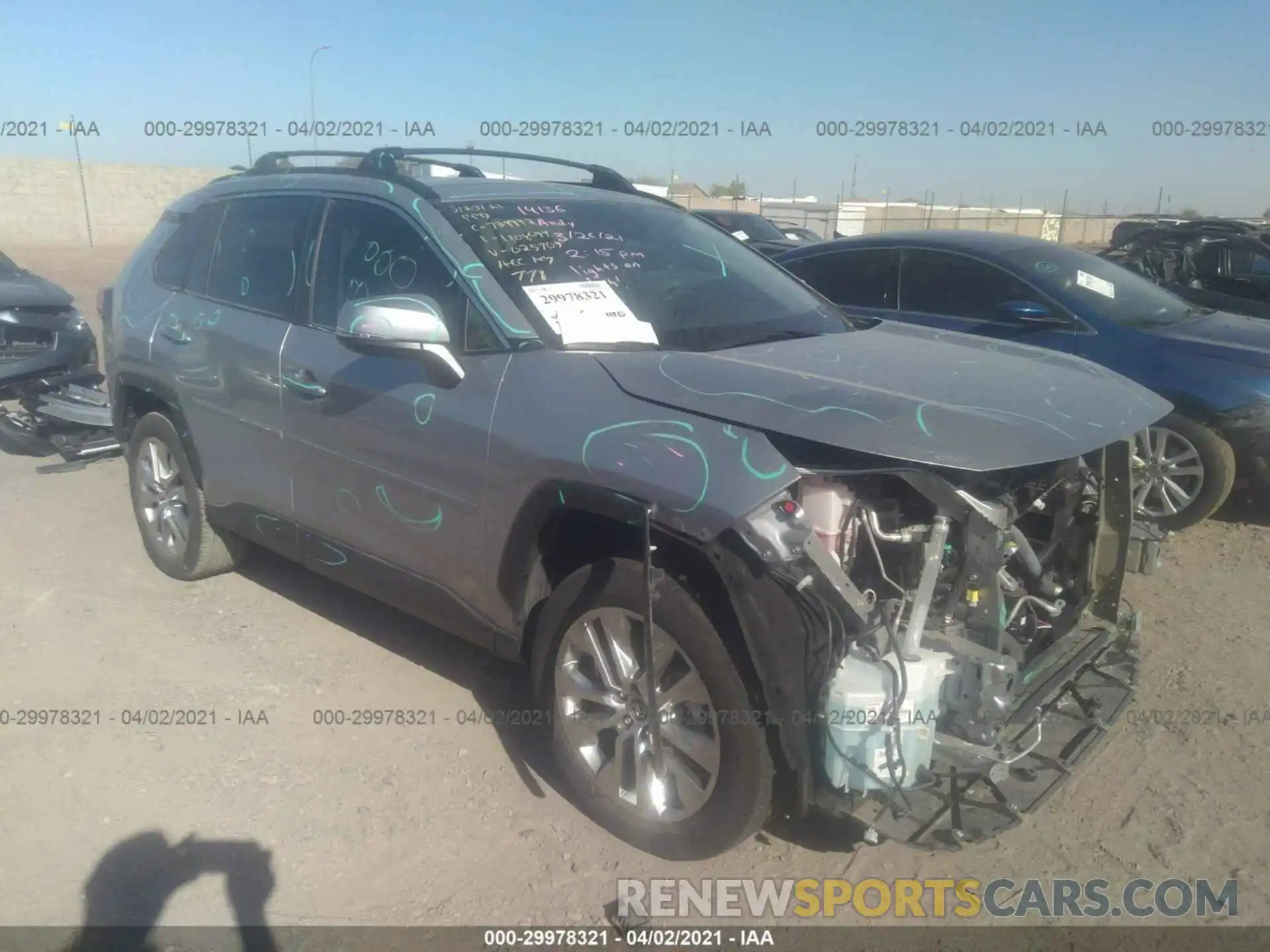 1 Photograph of a damaged car 2T3C1RFV4KW025709 TOYOTA RAV4 2019