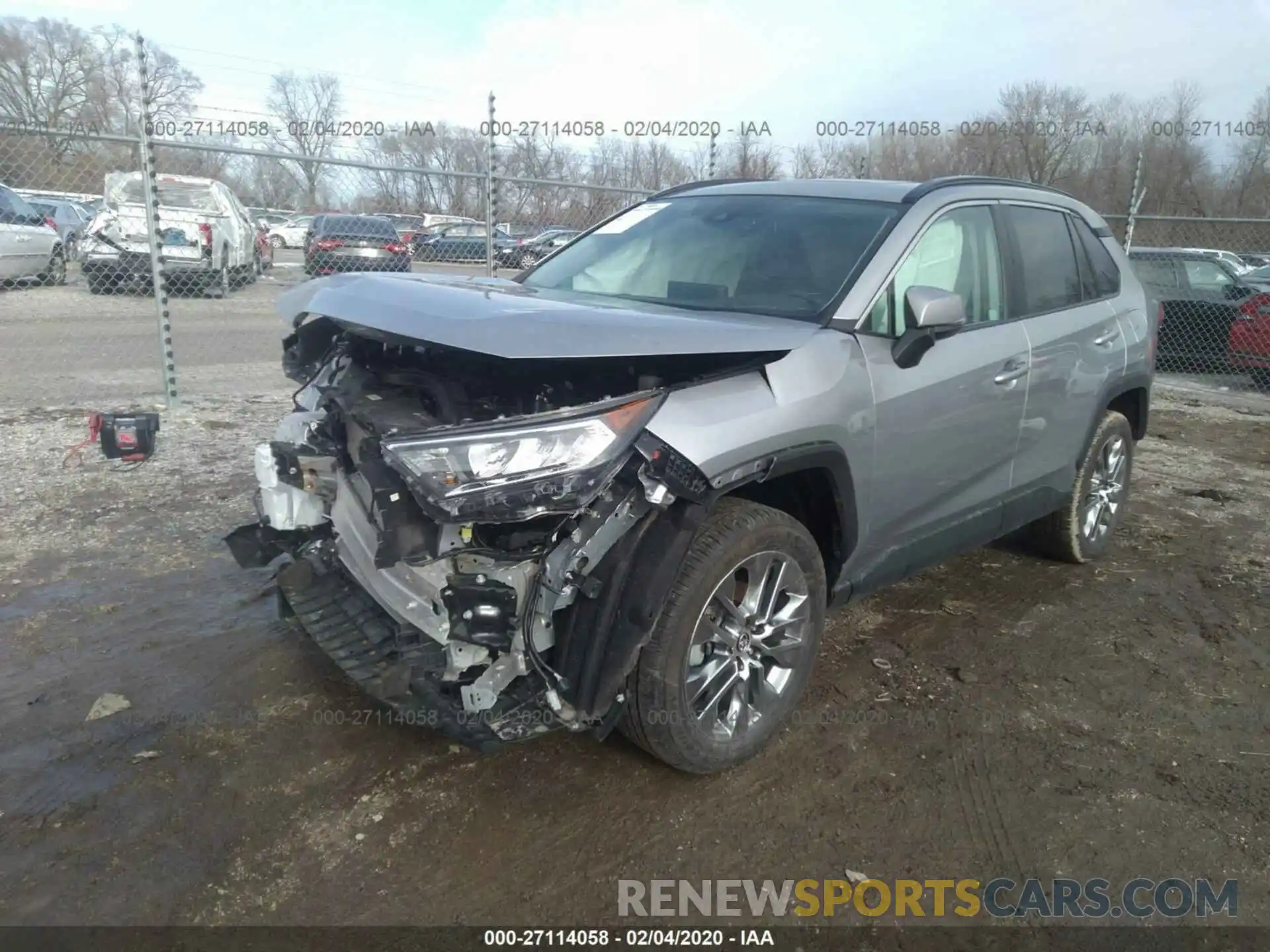 2 Фотография поврежденного автомобиля 2T3C1RFV5KC025641 TOYOTA RAV4 2019