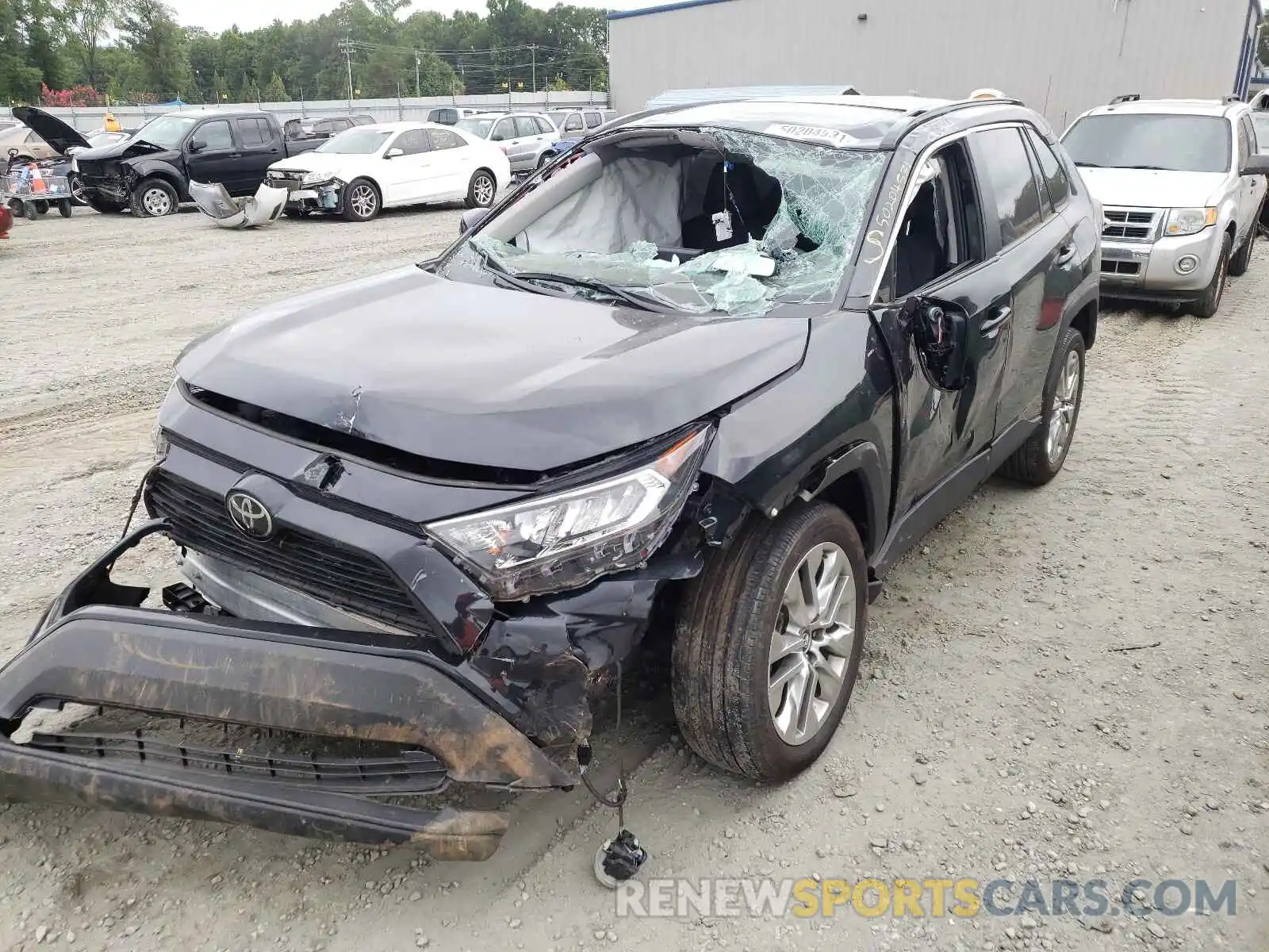 2 Photograph of a damaged car 2T3C1RFV6KC010257 TOYOTA RAV4 2019