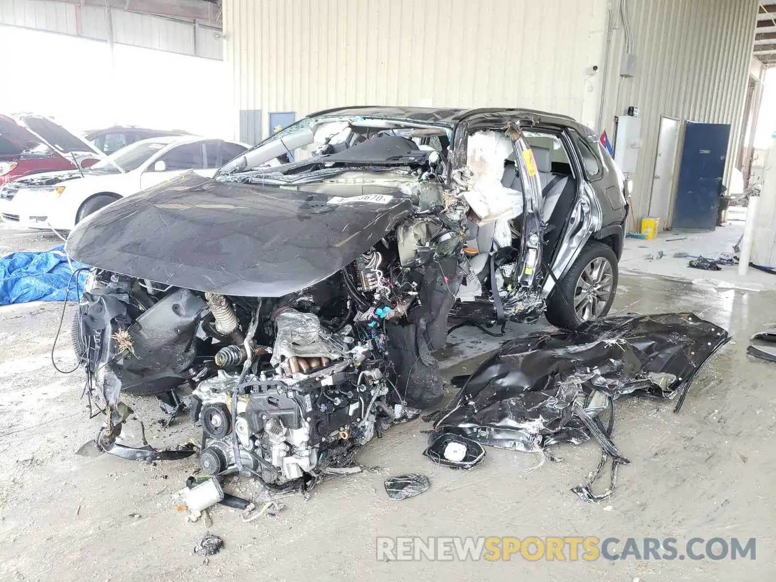 2 Photograph of a damaged car 2T3C1RFV6KC015054 TOYOTA RAV4 2019