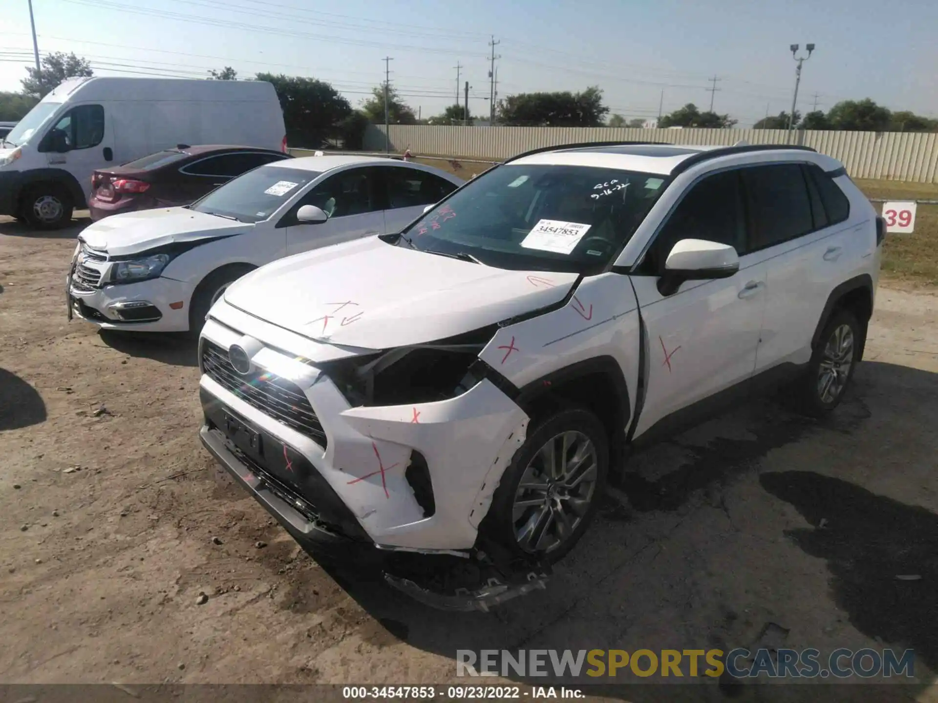 2 Photograph of a damaged car 2T3C1RFV6KW049607 TOYOTA RAV4 2019