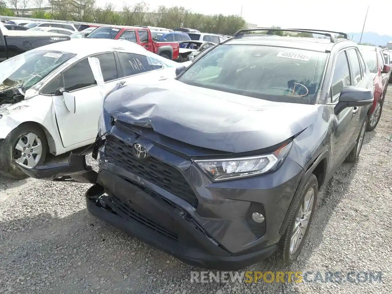 2 Photograph of a damaged car 2T3C1RFV7KC002975 TOYOTA RAV4 2019