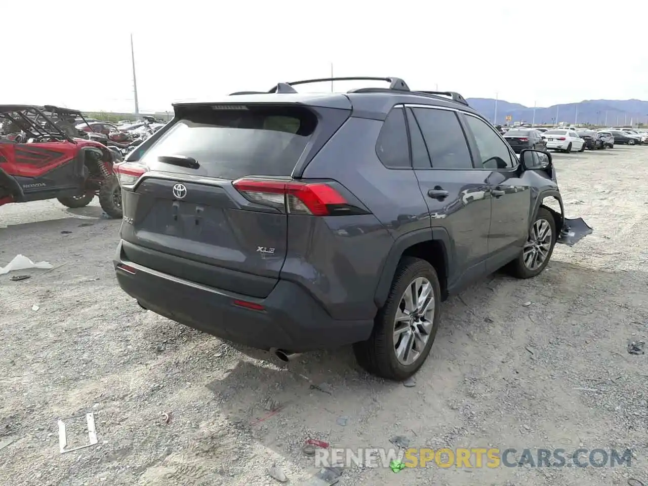 4 Photograph of a damaged car 2T3C1RFV7KC002975 TOYOTA RAV4 2019