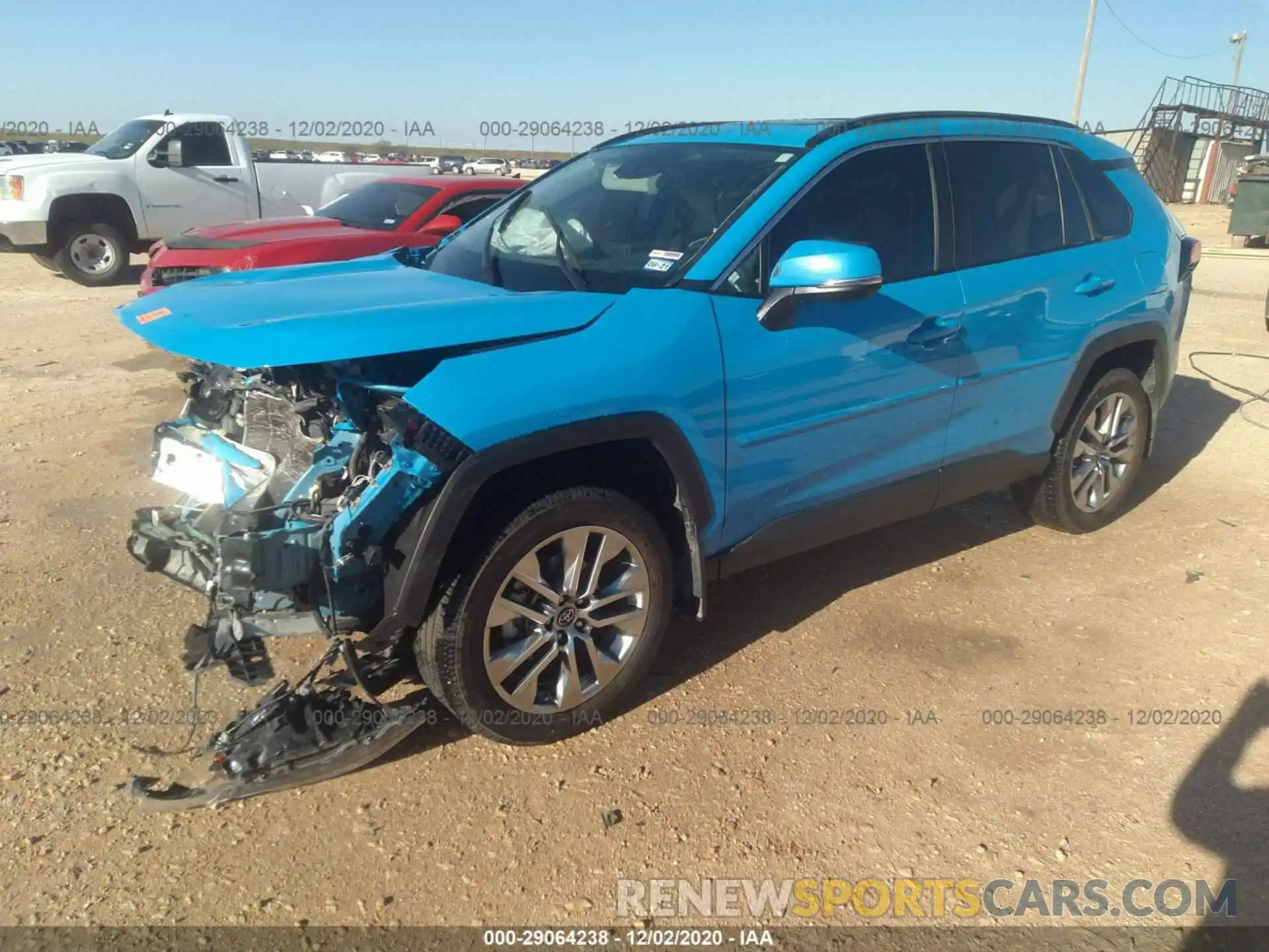 2 Photograph of a damaged car 2T3C1RFV7KC019713 TOYOTA RAV4 2019