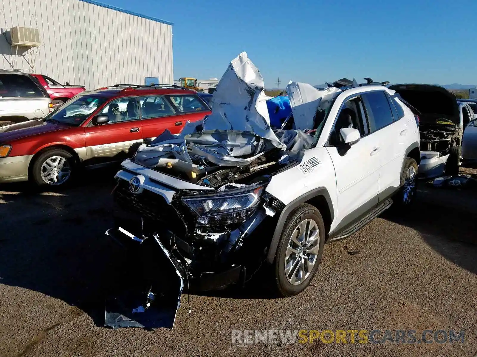 2 Photograph of a damaged car 2T3C1RFV7KW013800 TOYOTA RAV4 2019