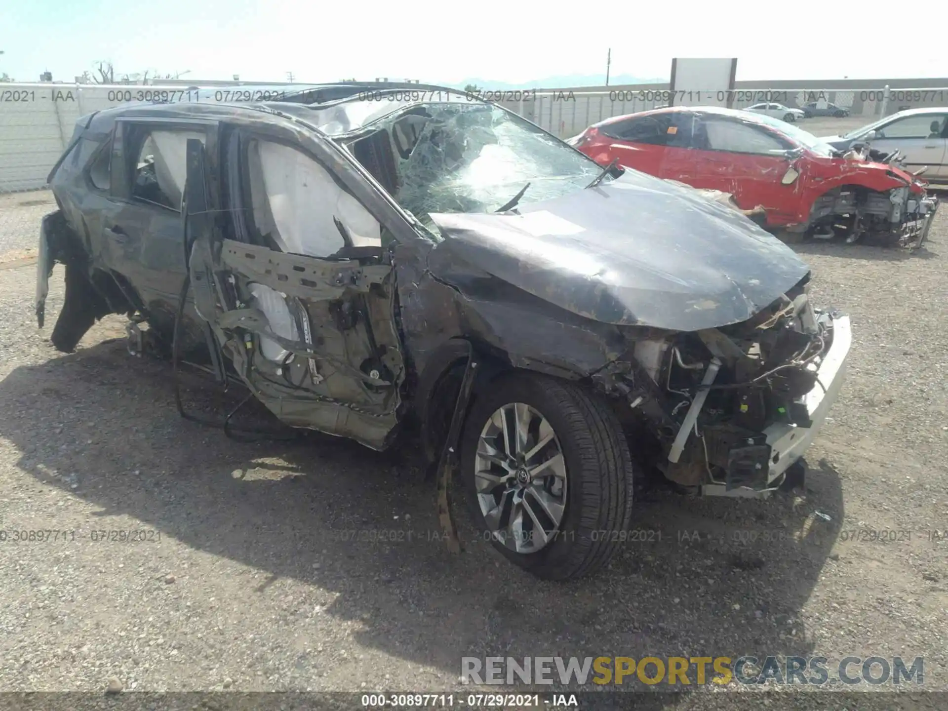 1 Photograph of a damaged car 2T3C1RFV8KC002273 TOYOTA RAV4 2019