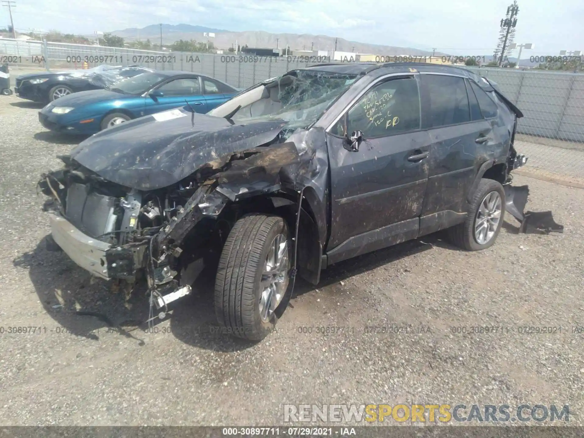 2 Photograph of a damaged car 2T3C1RFV8KC002273 TOYOTA RAV4 2019