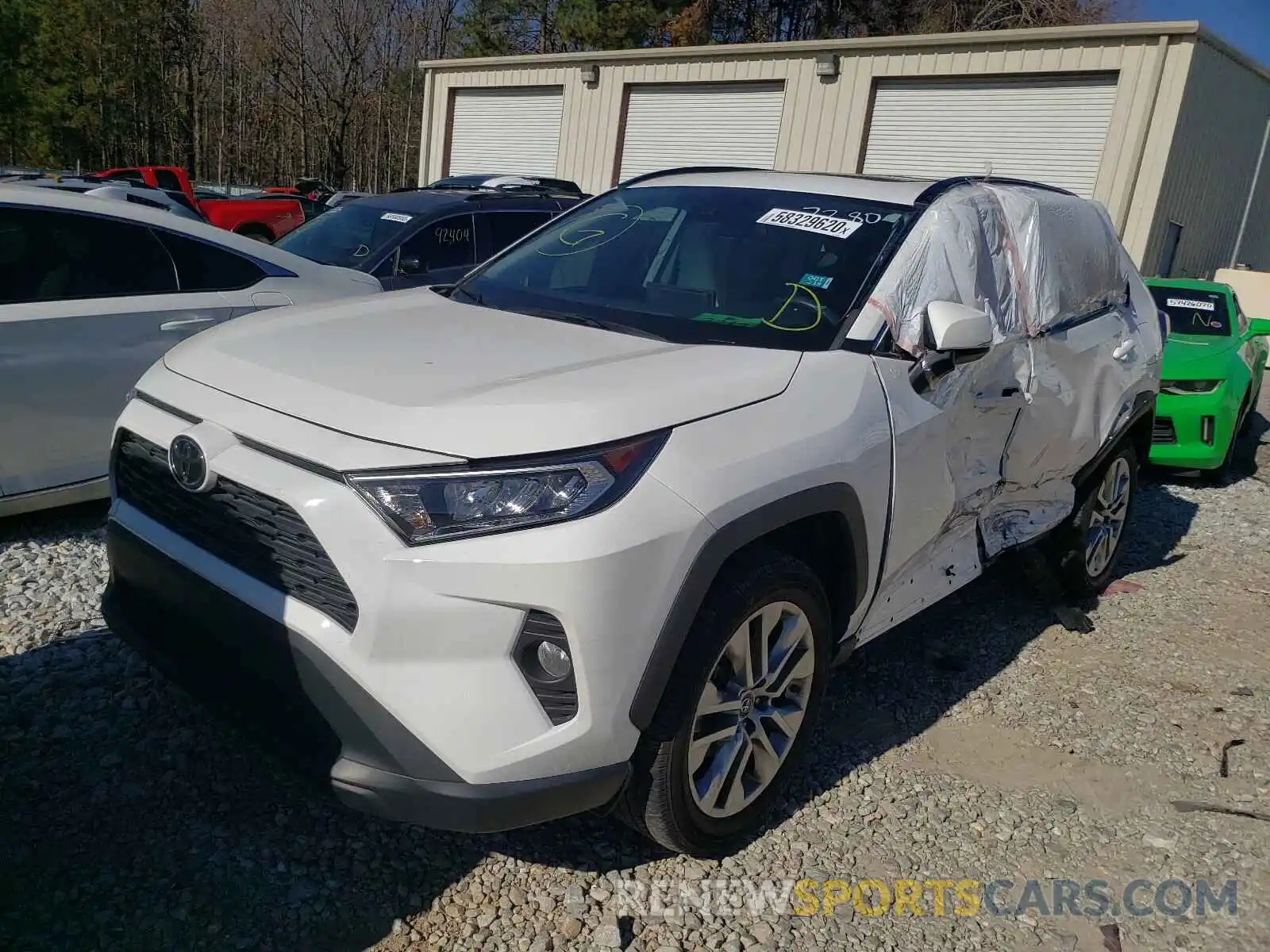 2 Photograph of a damaged car 2T3C1RFV8KC007280 TOYOTA RAV4 2019