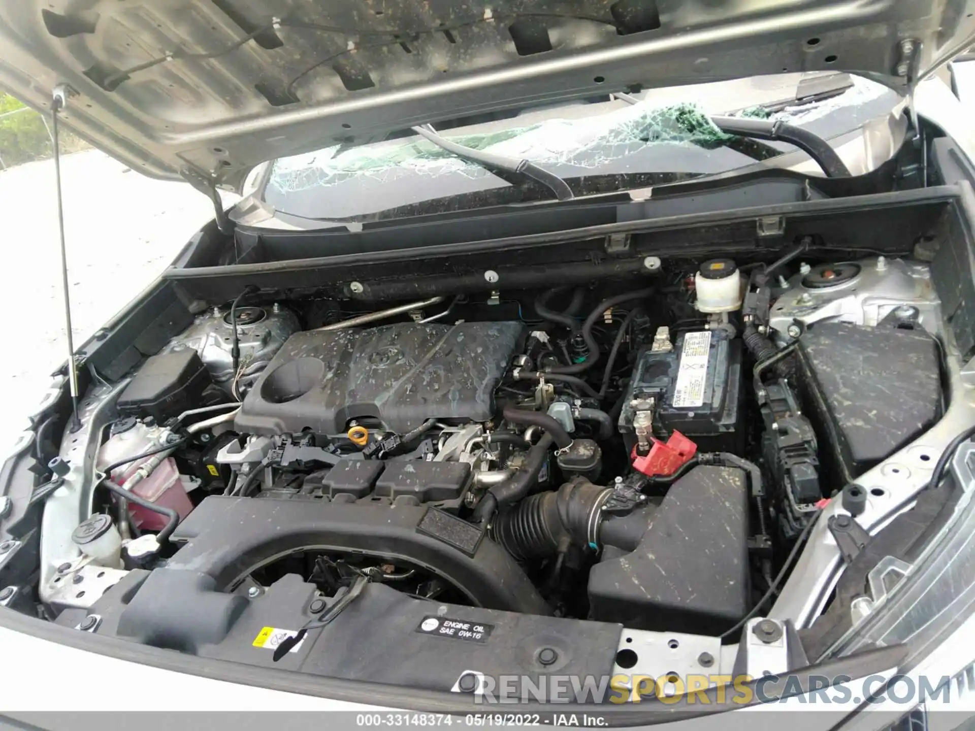 10 Фотография поврежденного автомобиля 2T3C1RFV8KC009627 TOYOTA RAV4 2019