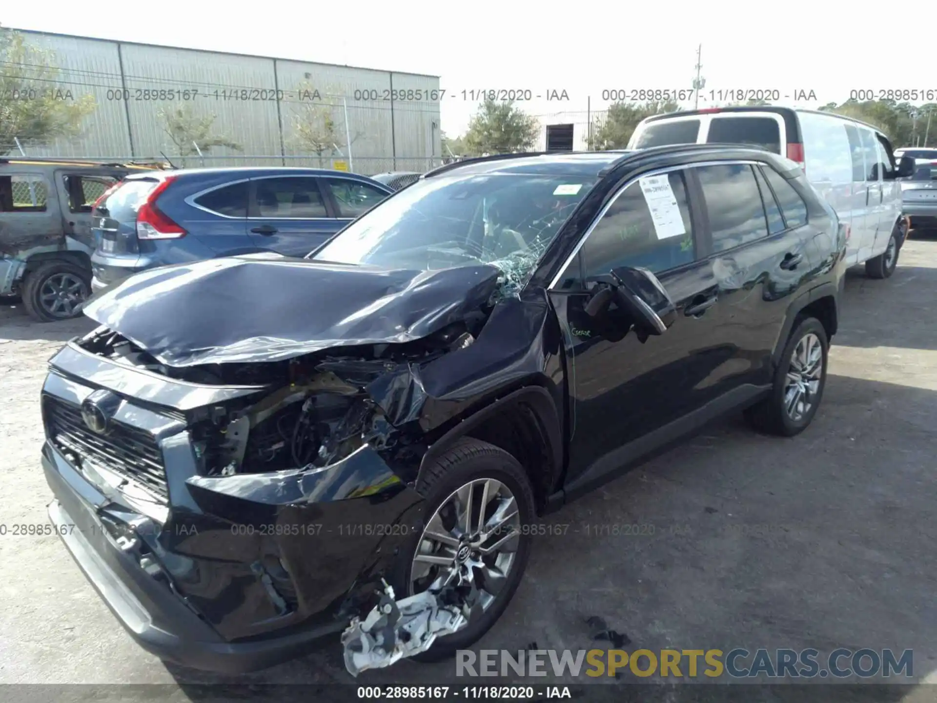 2 Photograph of a damaged car 2T3C1RFV8KC015654 TOYOTA RAV4 2019