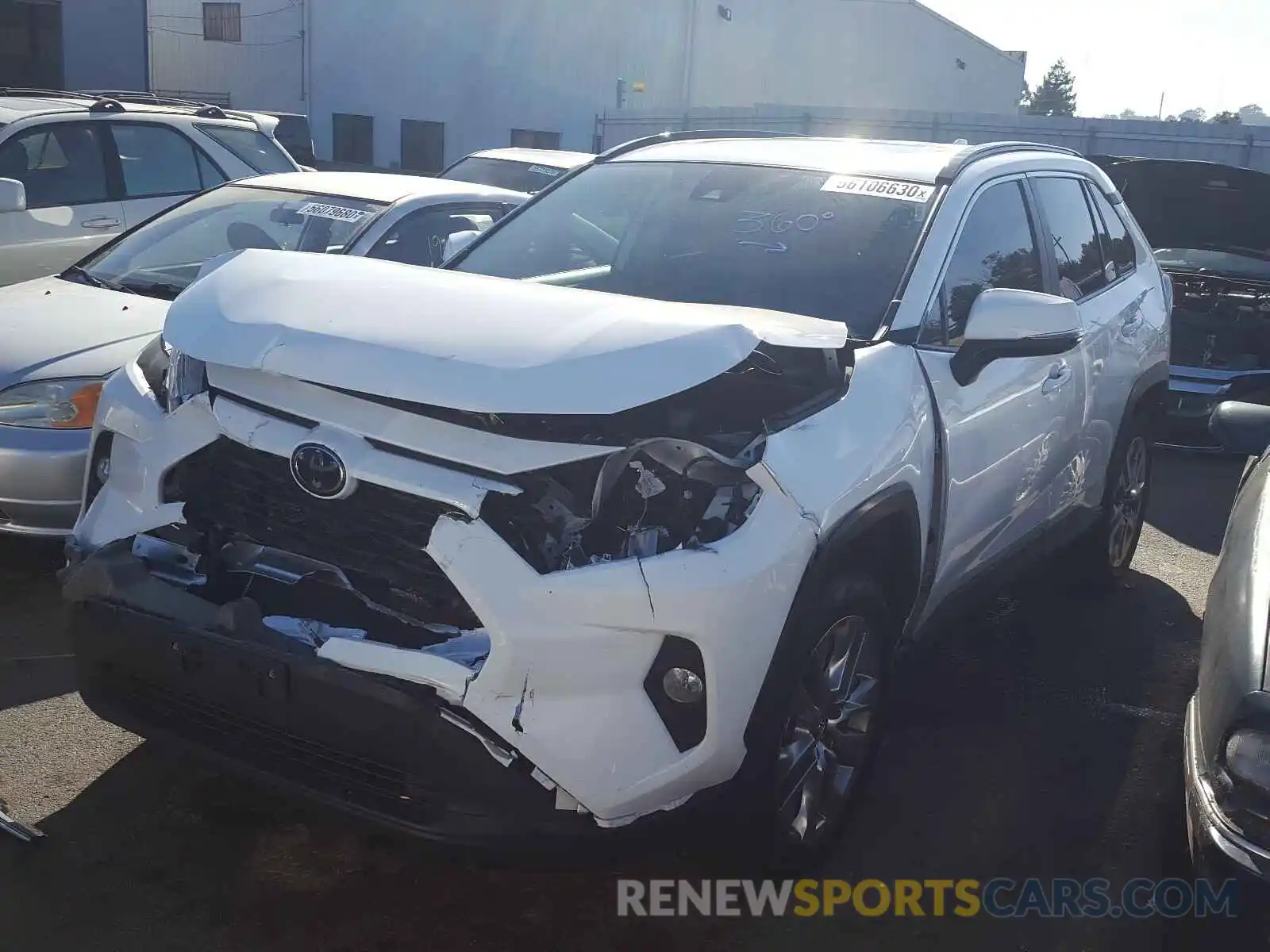 2 Photograph of a damaged car 2T3C1RFV8KC019140 TOYOTA RAV4 2019