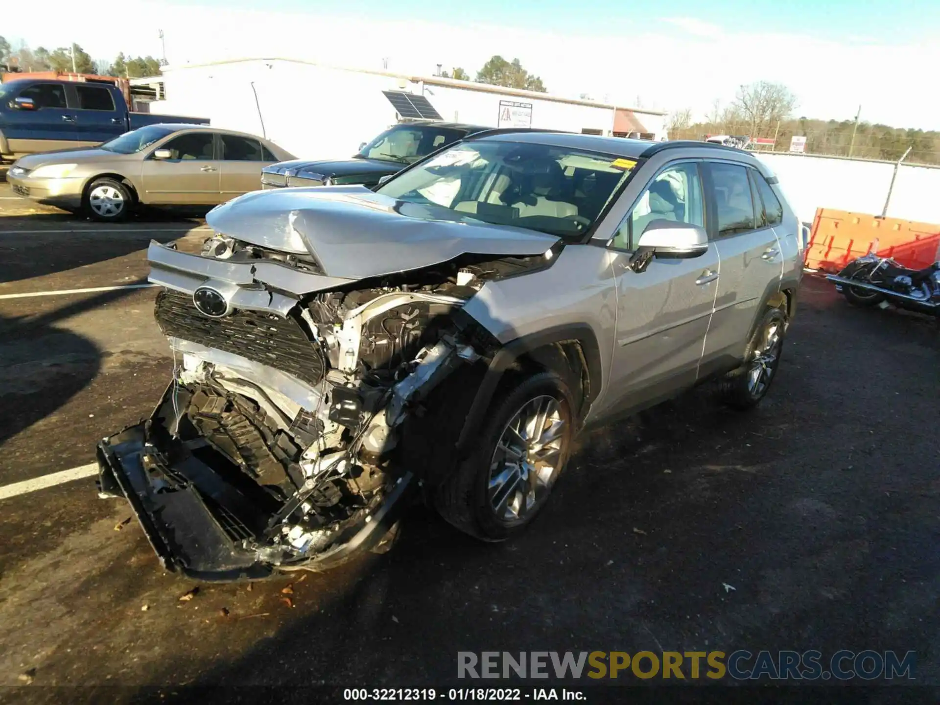 2 Photograph of a damaged car 2T3C1RFV8KC027108 TOYOTA RAV4 2019