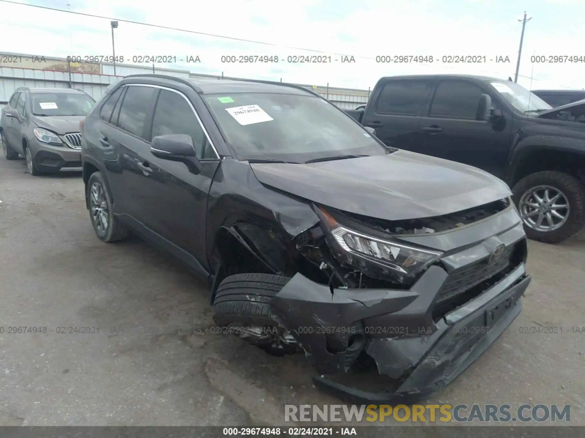 1 Photograph of a damaged car 2T3C1RFV8KC030302 TOYOTA RAV4 2019