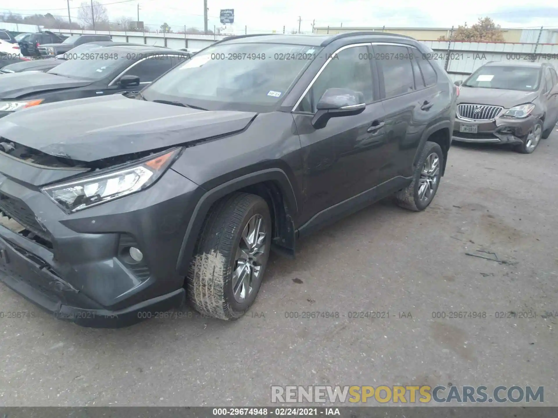 2 Photograph of a damaged car 2T3C1RFV8KC030302 TOYOTA RAV4 2019