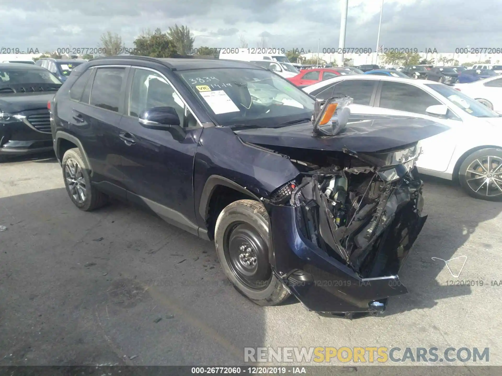 1 Photograph of a damaged car 2T3C1RFV8KW023834 TOYOTA RAV4 2019