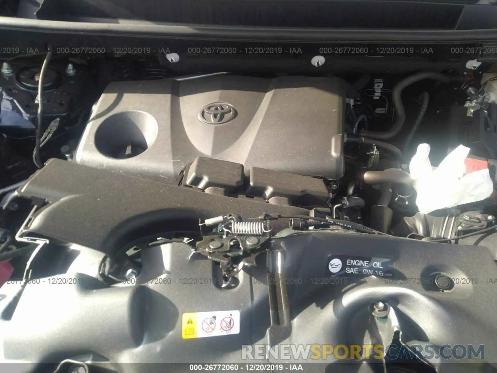 10 Фотография поврежденного автомобиля 2T3C1RFV8KW023834 TOYOTA RAV4 2019