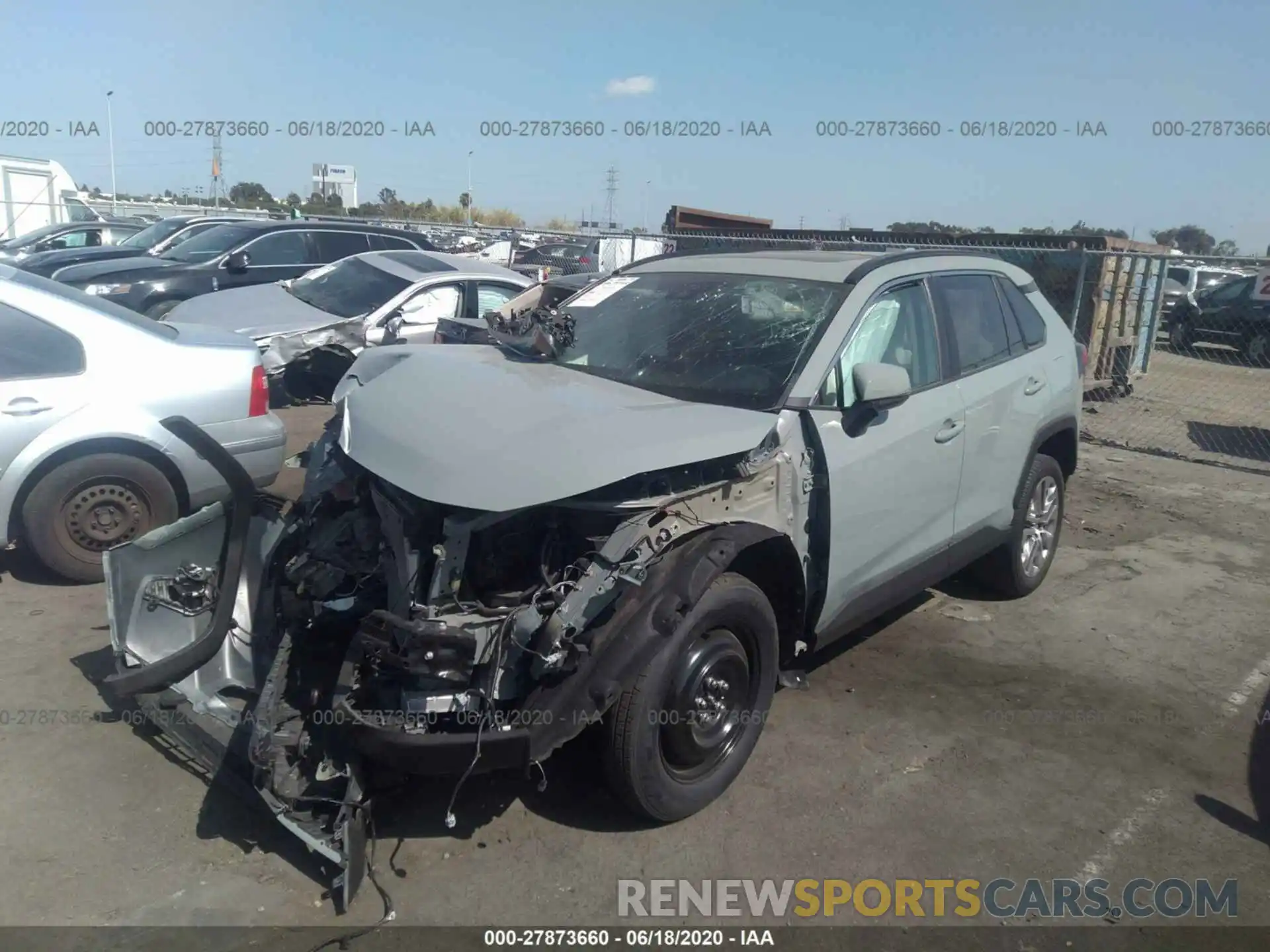 2 Photograph of a damaged car 2T3C1RFV9KC010544 TOYOTA RAV4 2019