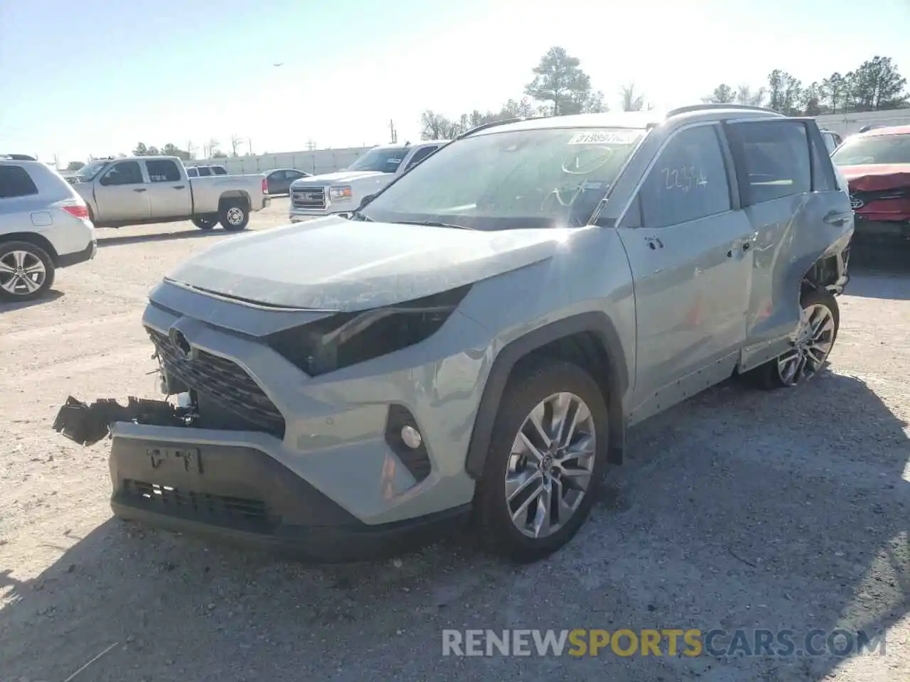 2 Photograph of a damaged car 2T3C1RFV9KW037144 TOYOTA RAV4 2019