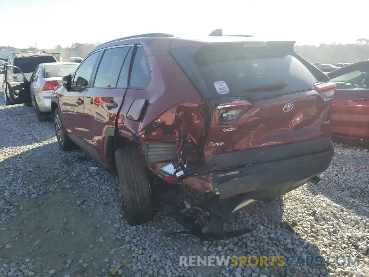 3 Photograph of a damaged car 2T3C1RFVXKC013663 TOYOTA RAV4 2019