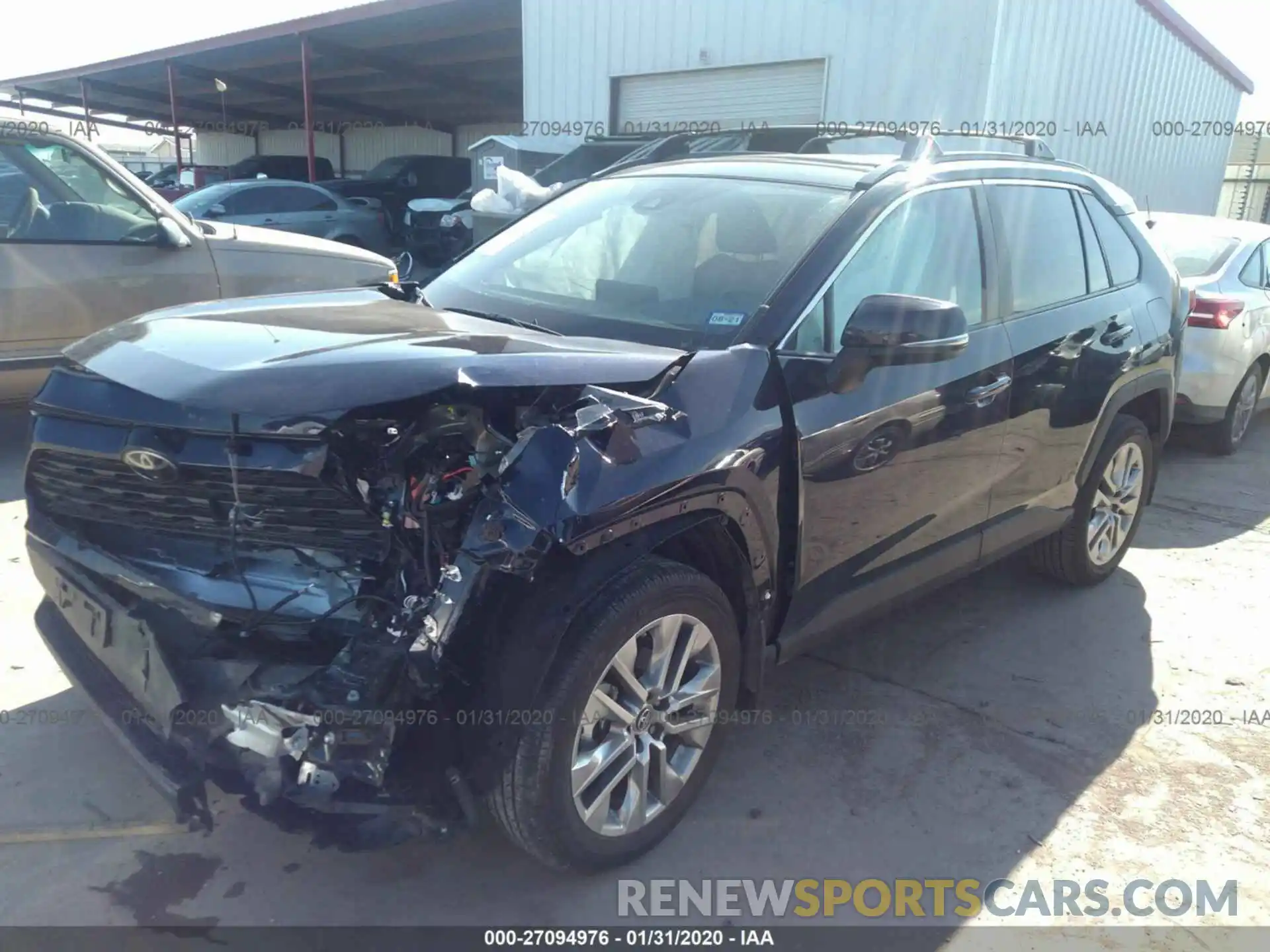 2 Фотография поврежденного автомобиля 2T3C1RFVXKC022895 TOYOTA RAV4 2019