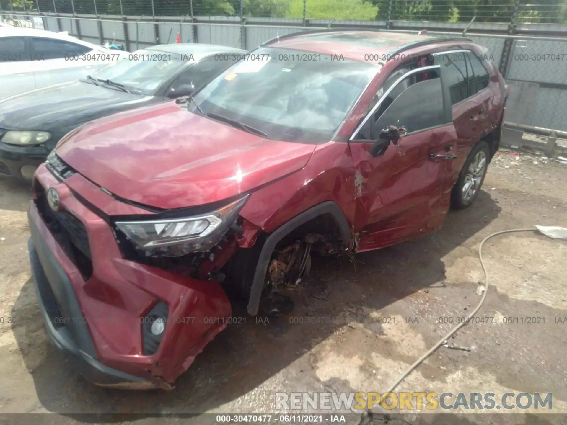 2 Photograph of a damaged car 2T3C1RFVXKC028289 TOYOTA RAV4 2019