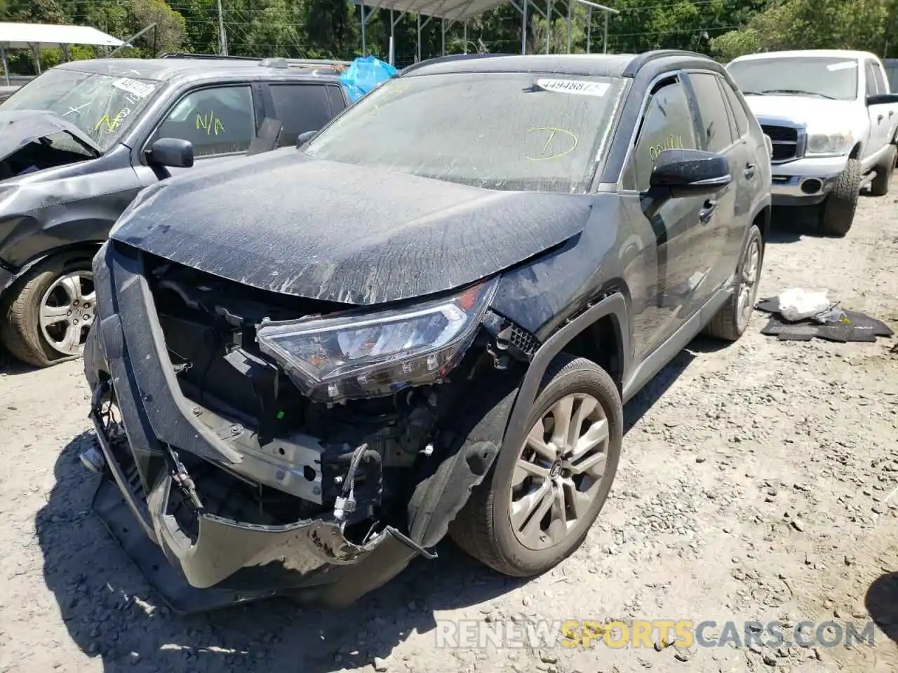 2 Фотография поврежденного автомобиля 2T3C1RFVXKW024466 TOYOTA RAV4 2019