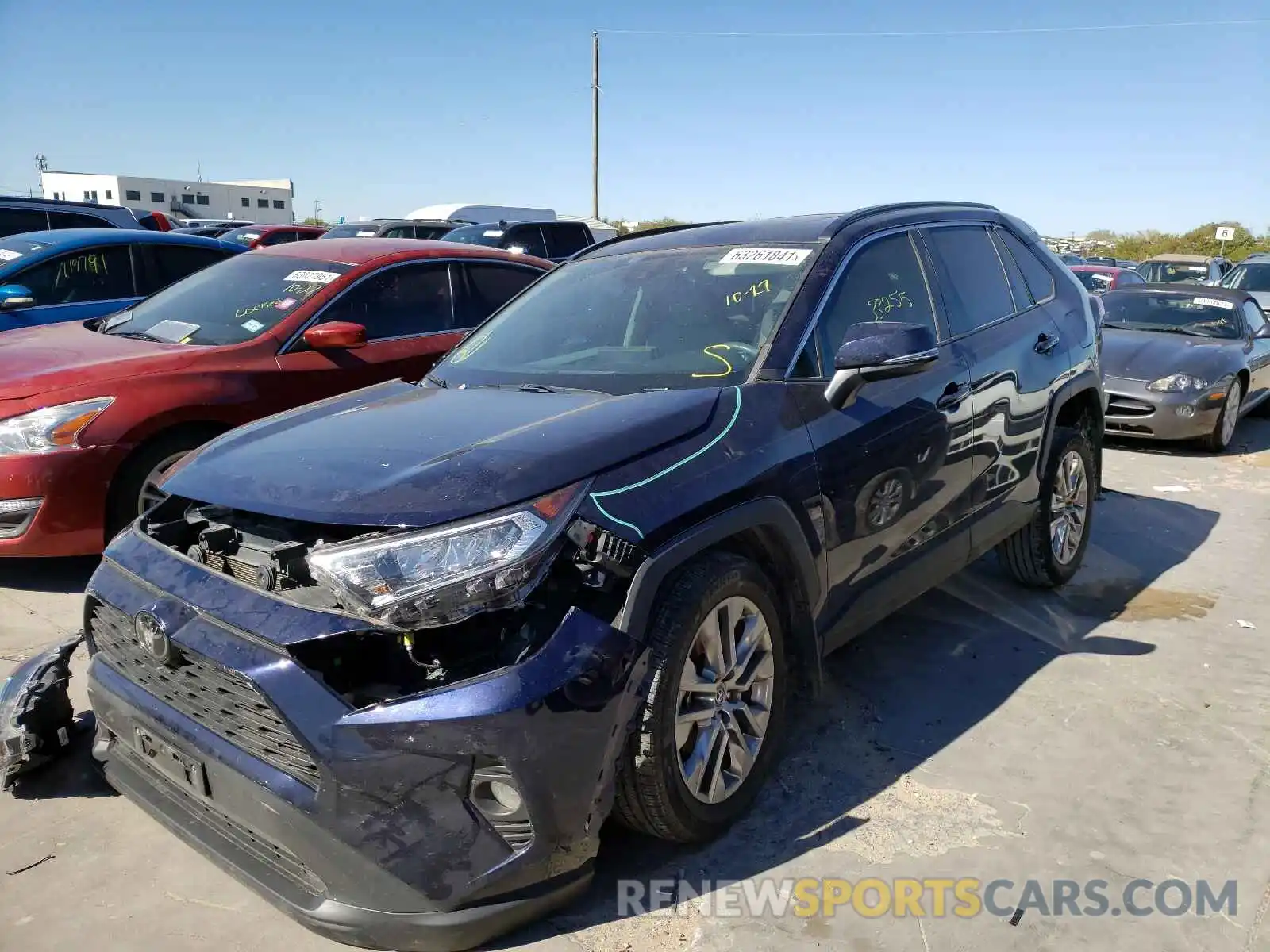 2 Photograph of a damaged car 2T3C1RFVXKW056396 TOYOTA RAV4 2019