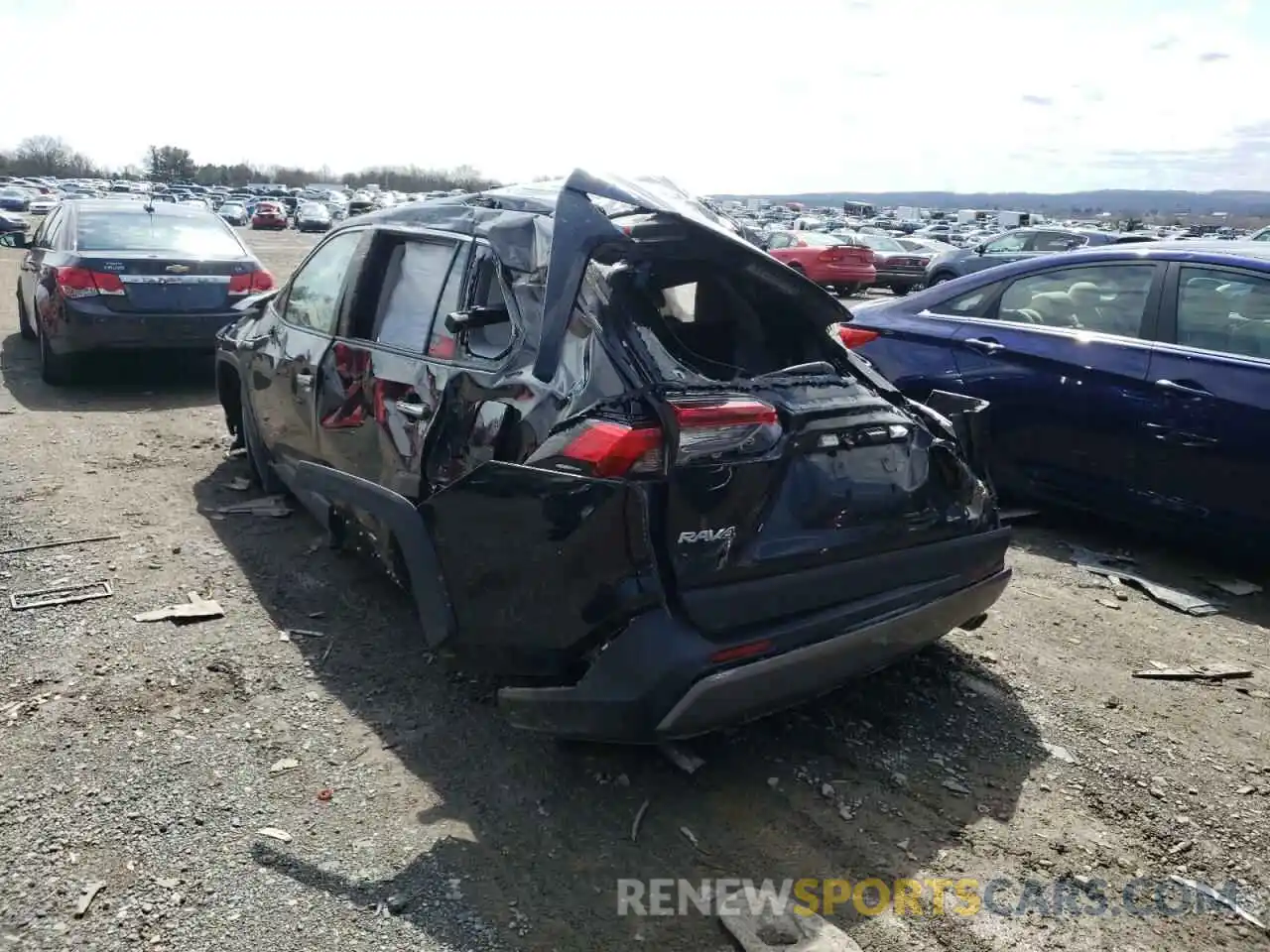 3 Photograph of a damaged car 2T3DWRFV0KW017774 TOYOTA RAV4 2019