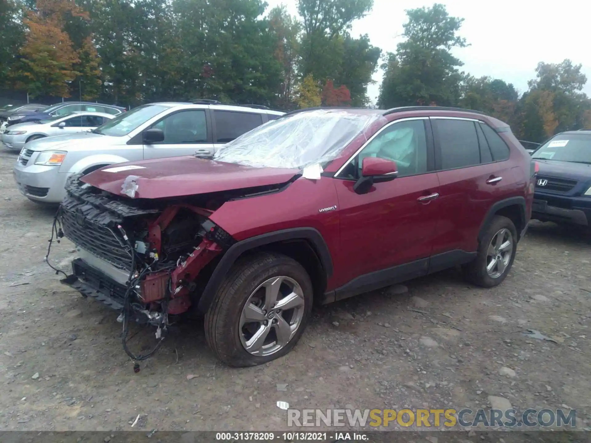 2 Photograph of a damaged car 2T3DWRFV0KW041671 TOYOTA RAV4 2019