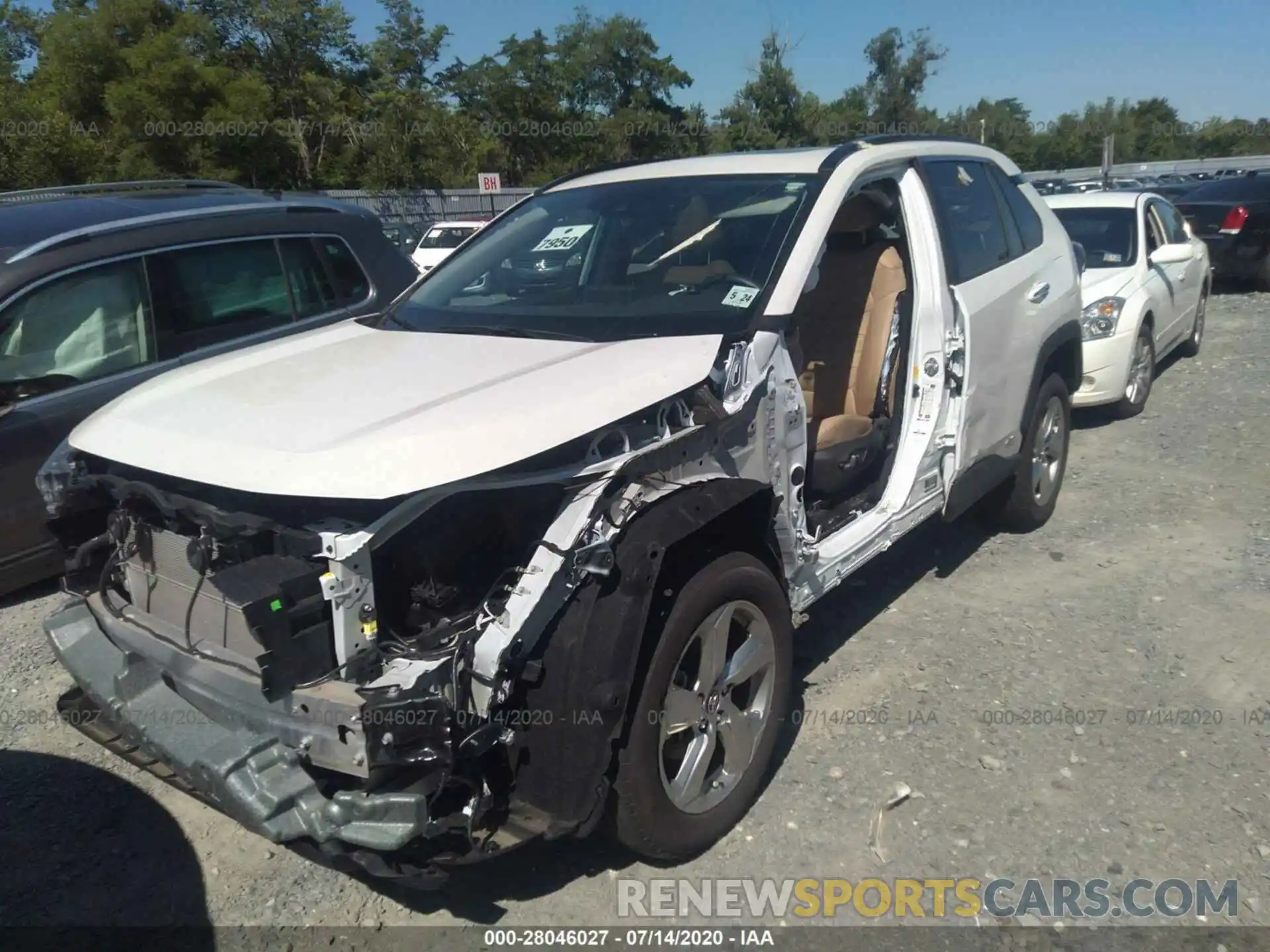 2 Photograph of a damaged car 2T3DWRFV1KW009294 TOYOTA RAV4 2019