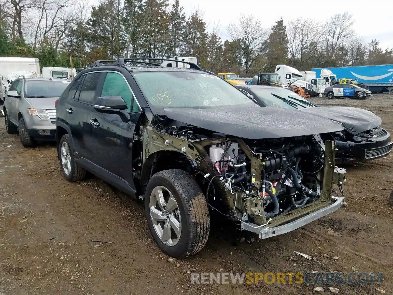 1 Photograph of a damaged car 2T3DWRFV1KW027259 TOYOTA RAV4 2019