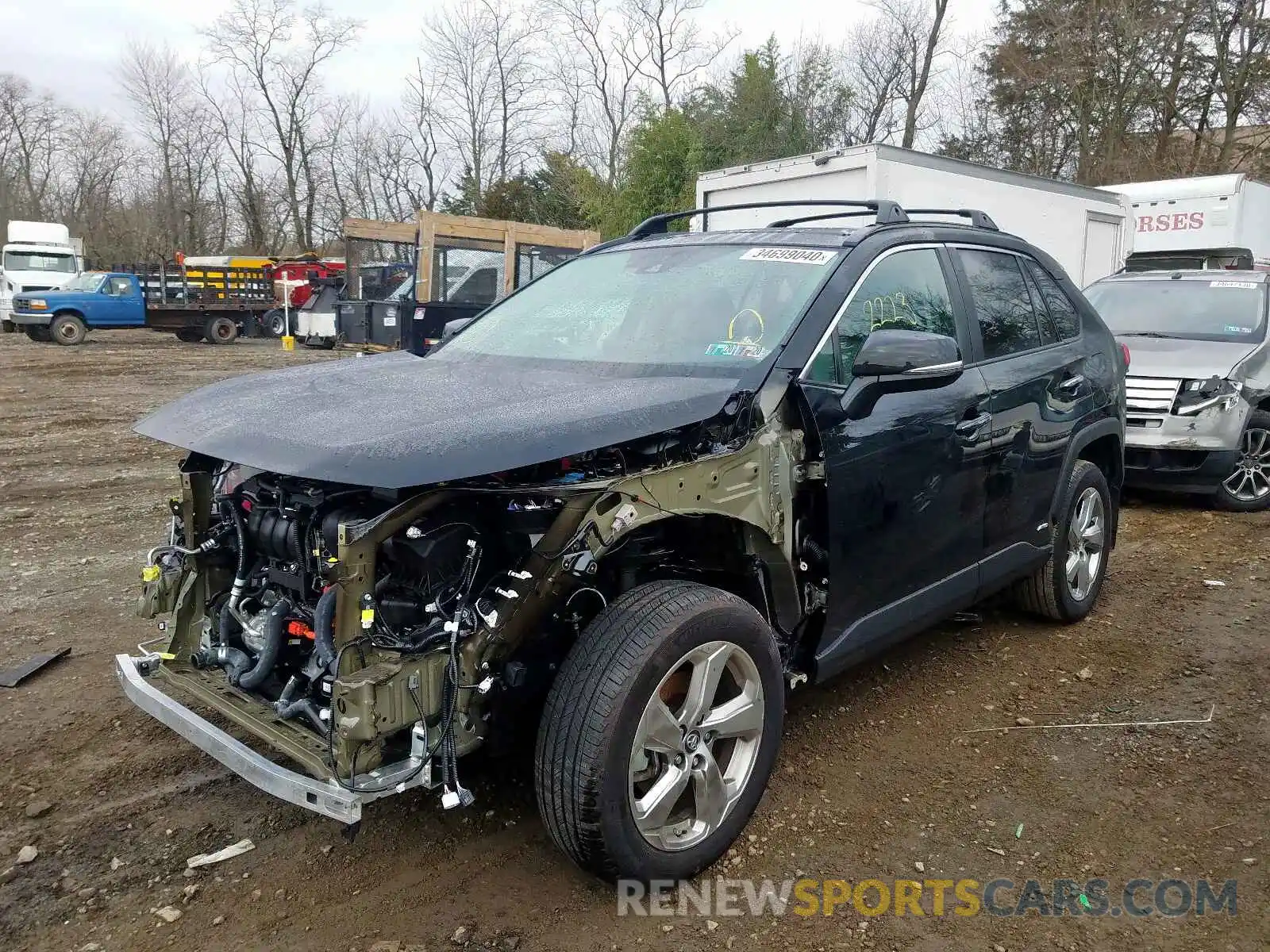 2 Photograph of a damaged car 2T3DWRFV1KW027259 TOYOTA RAV4 2019