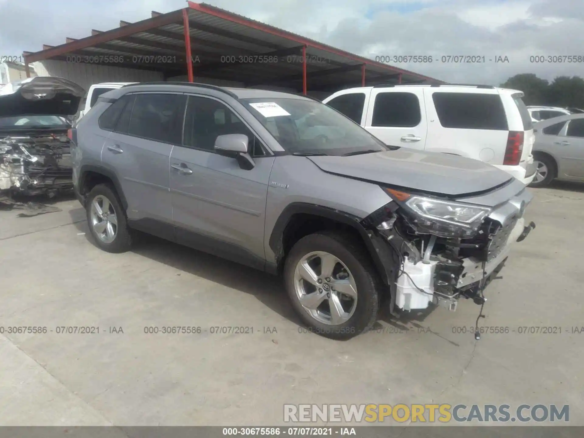 1 Photograph of a damaged car 2T3DWRFV1KW031179 TOYOTA RAV4 2019