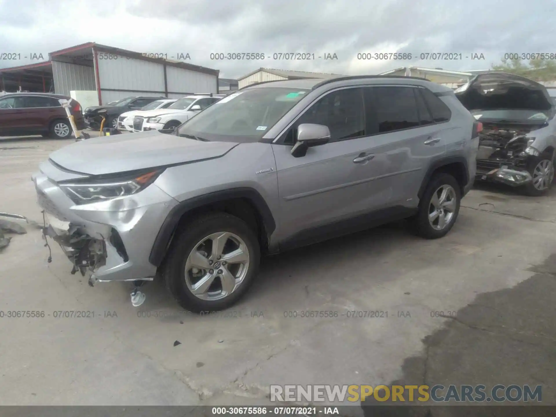 2 Photograph of a damaged car 2T3DWRFV1KW031179 TOYOTA RAV4 2019