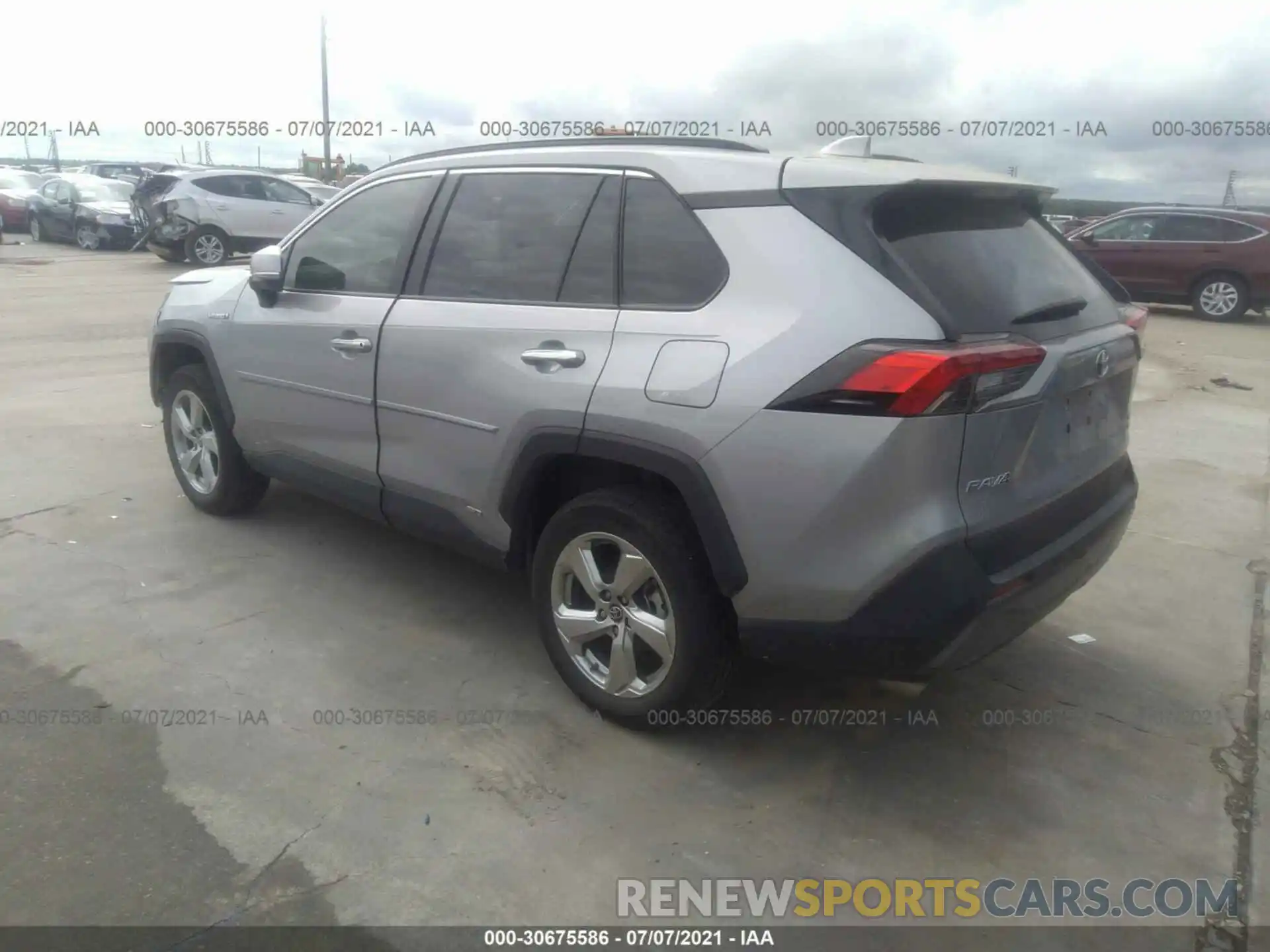 3 Фотография поврежденного автомобиля 2T3DWRFV1KW031179 TOYOTA RAV4 2019