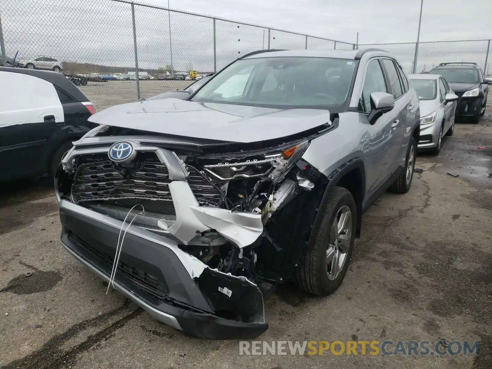 2 Photograph of a damaged car 2T3DWRFV1KW038424 TOYOTA RAV4 2019