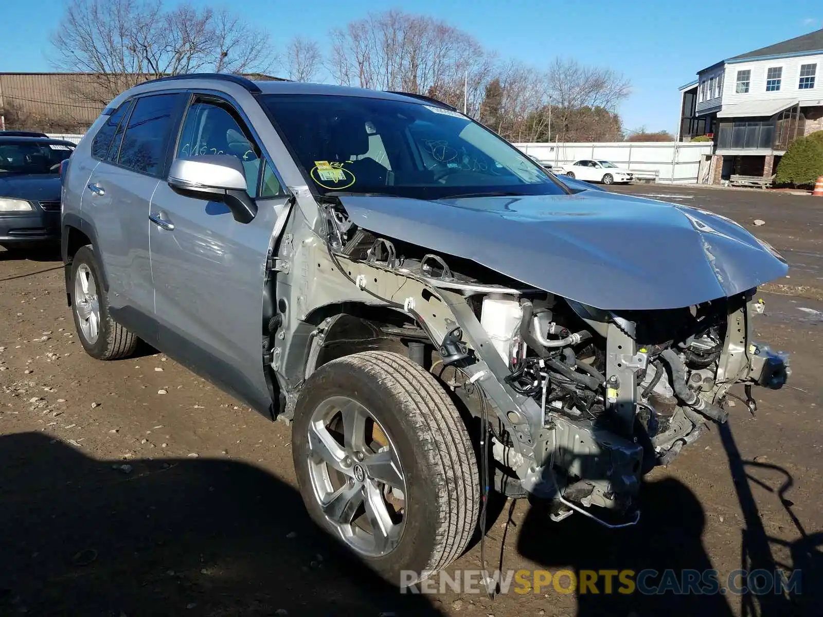 1 Photograph of a damaged car 2T3DWRFV2KW018635 TOYOTA RAV4 2019